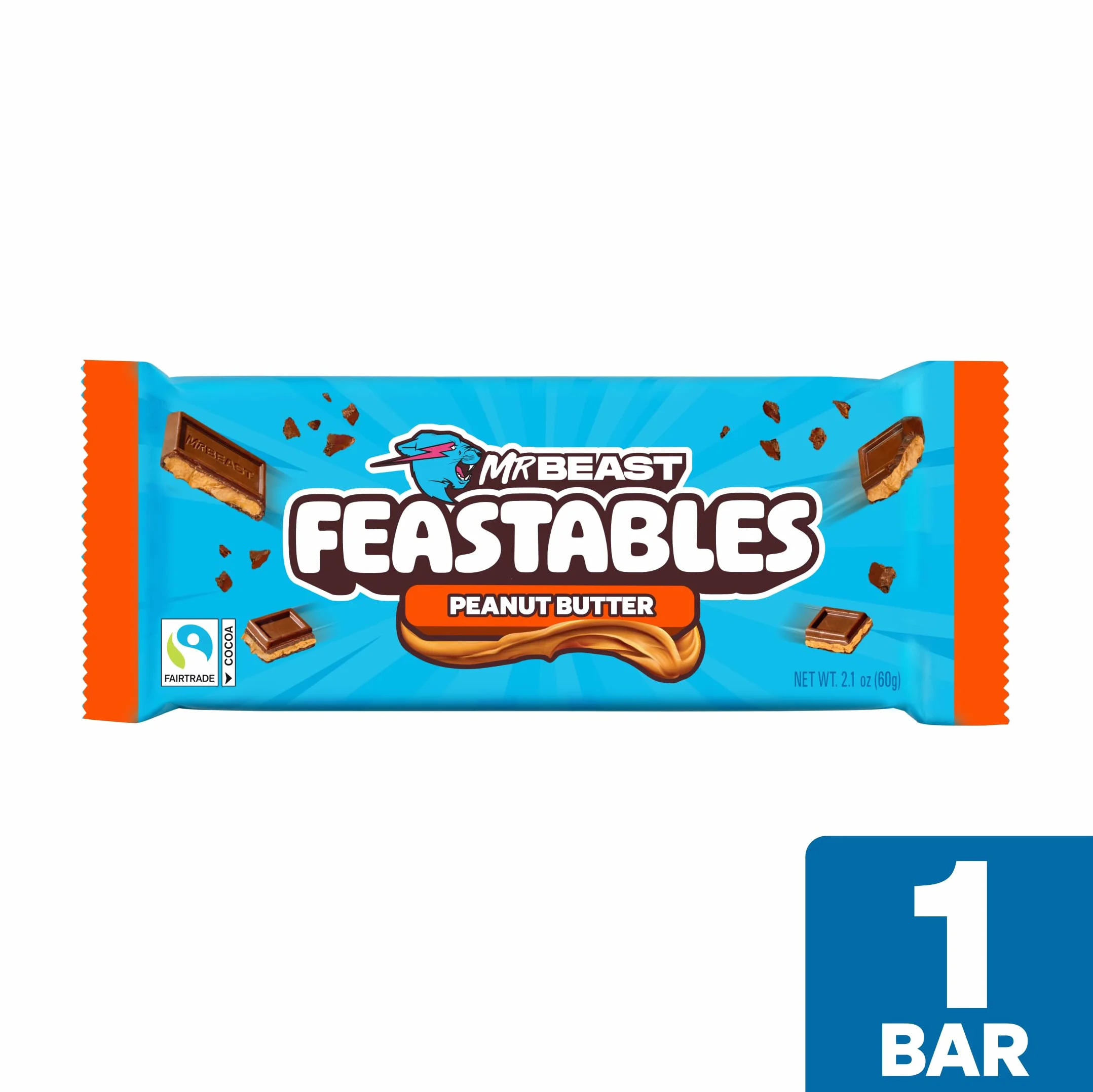 Feastables MrBeast tabliczka czekolady (Deez Nutz/ Peanut butter)