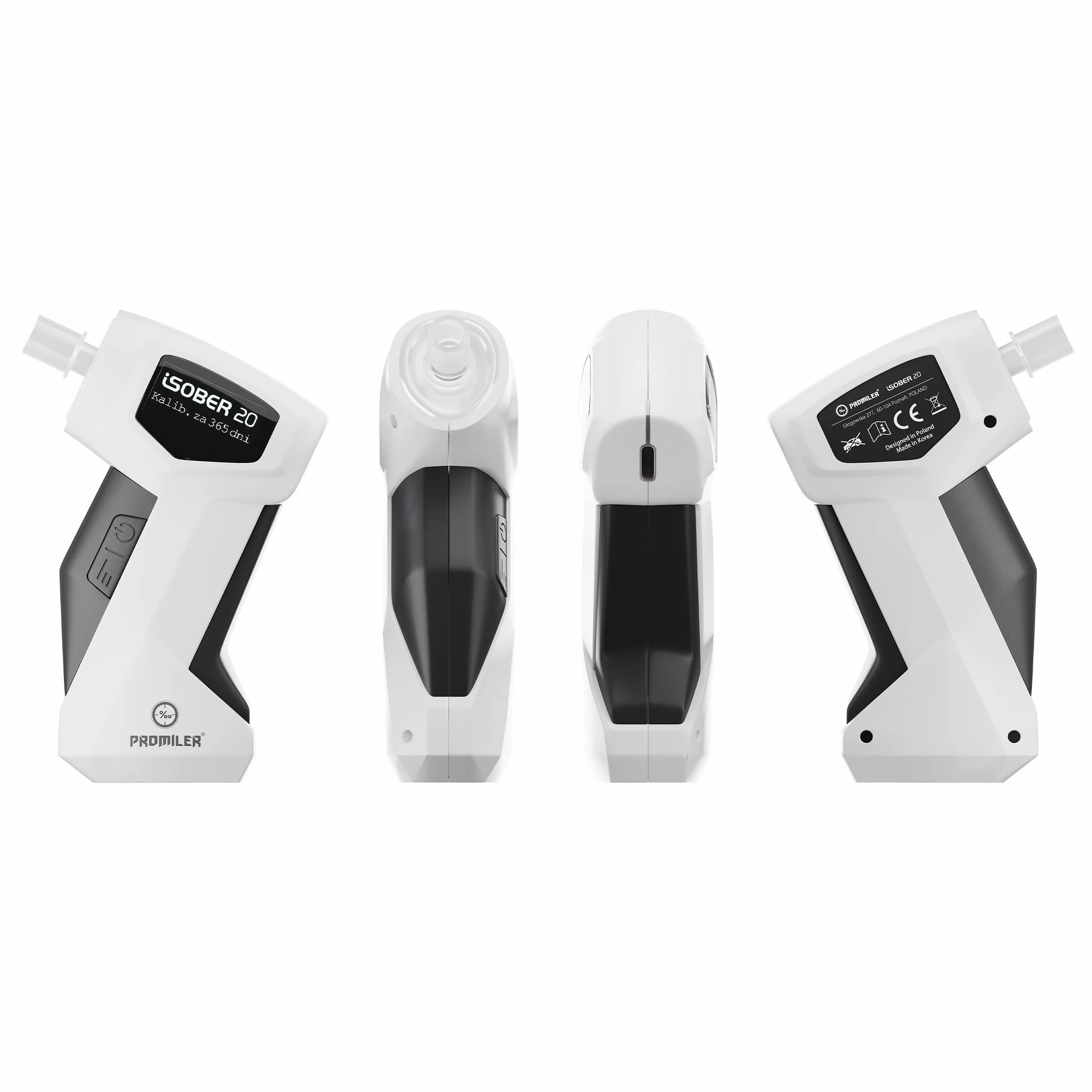 ALKOMAT ELEKTROCHEMICZNY PROMILER ISOBER 20 WYŚWIETLACZ OLED, USB-C, USTNIK