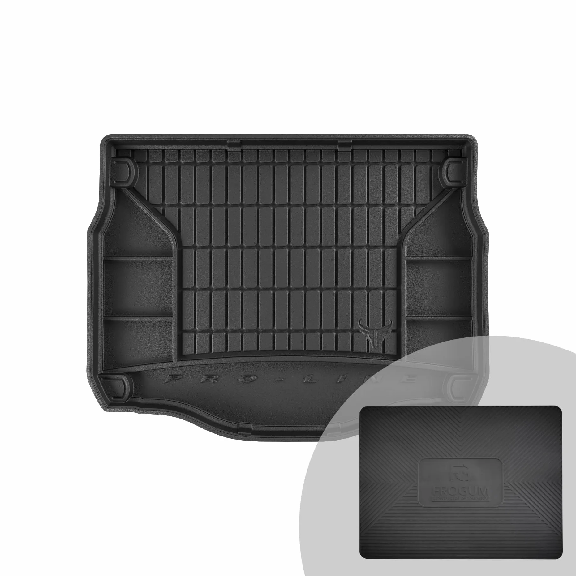 FROGUM ProLine 3D gumowa ekskluzywna mata do bagażnika dopasowana do Citroën C4 Cactus 2014-2020 | Wygodny organizer | Najwyższe ranty
