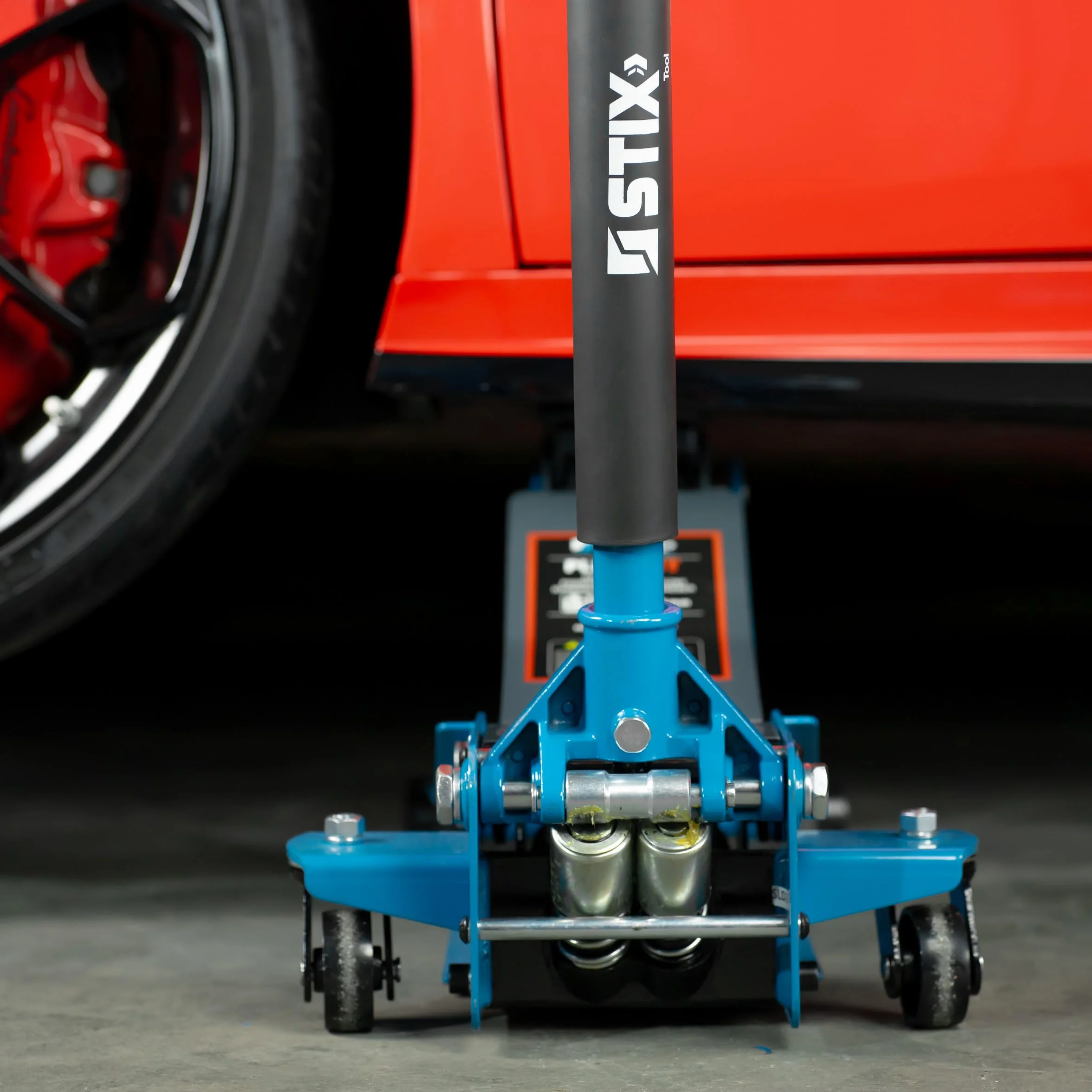 STIX Podnośnik hydrauliczny typu żaba 3T niski profil 75-505 mm z podwójnym tłokiem