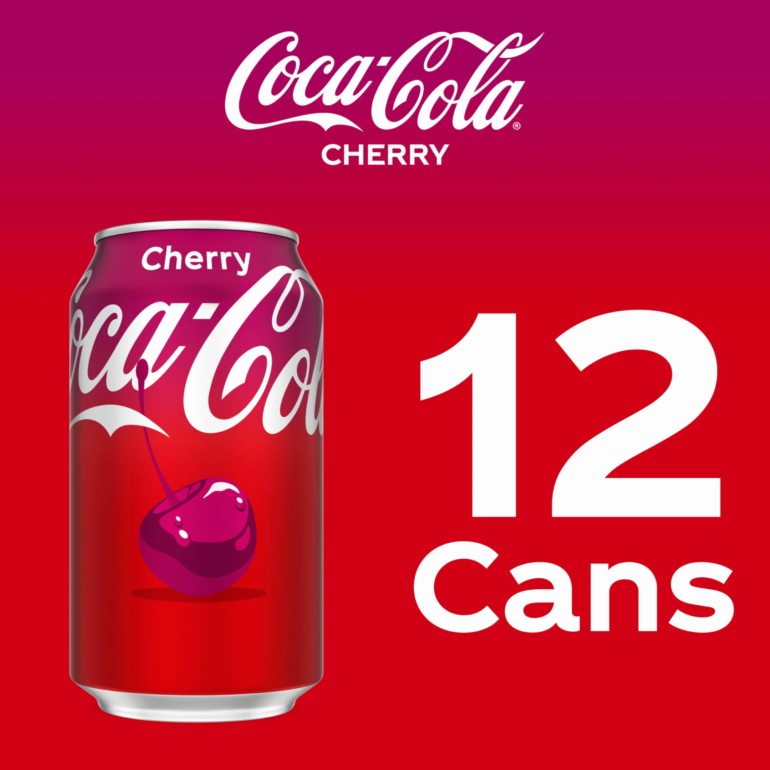 Coca-Cola Cherry Coke Soda, 12 Fl Oz (pack of 12)