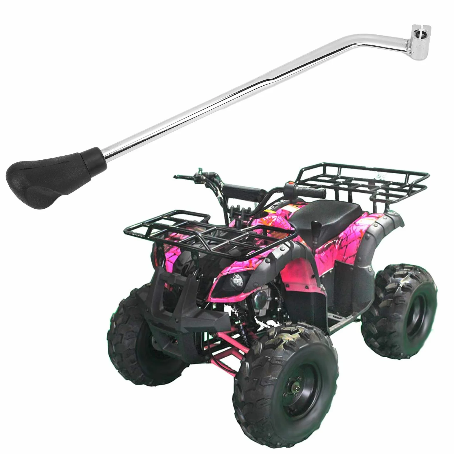 Pozioma Ręczna Dźwignia Zmiany Biegów dla Quada ATV | Wytrzymała Stalowa Dźwignia Zmiany Biegów do Silników 50 Cm3, 70 Cm3, 90 Cm3, 110 Cm3, 125 Cm3 | Idealny Zamiennik |