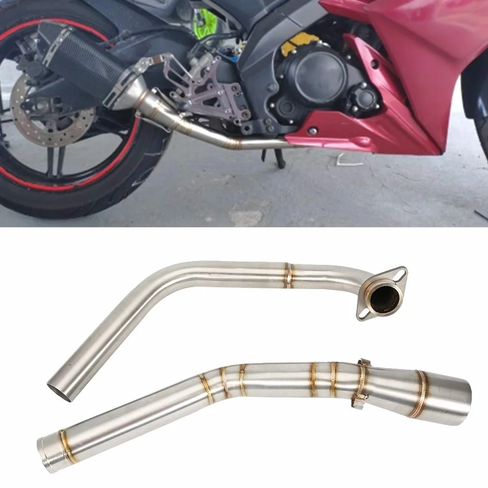 KIMISS Rura łącząca środkowa wydechu do YZF R15 i MT-15 2008-2017 | Kompatybilna z tłumikiem | Wysoka jakość