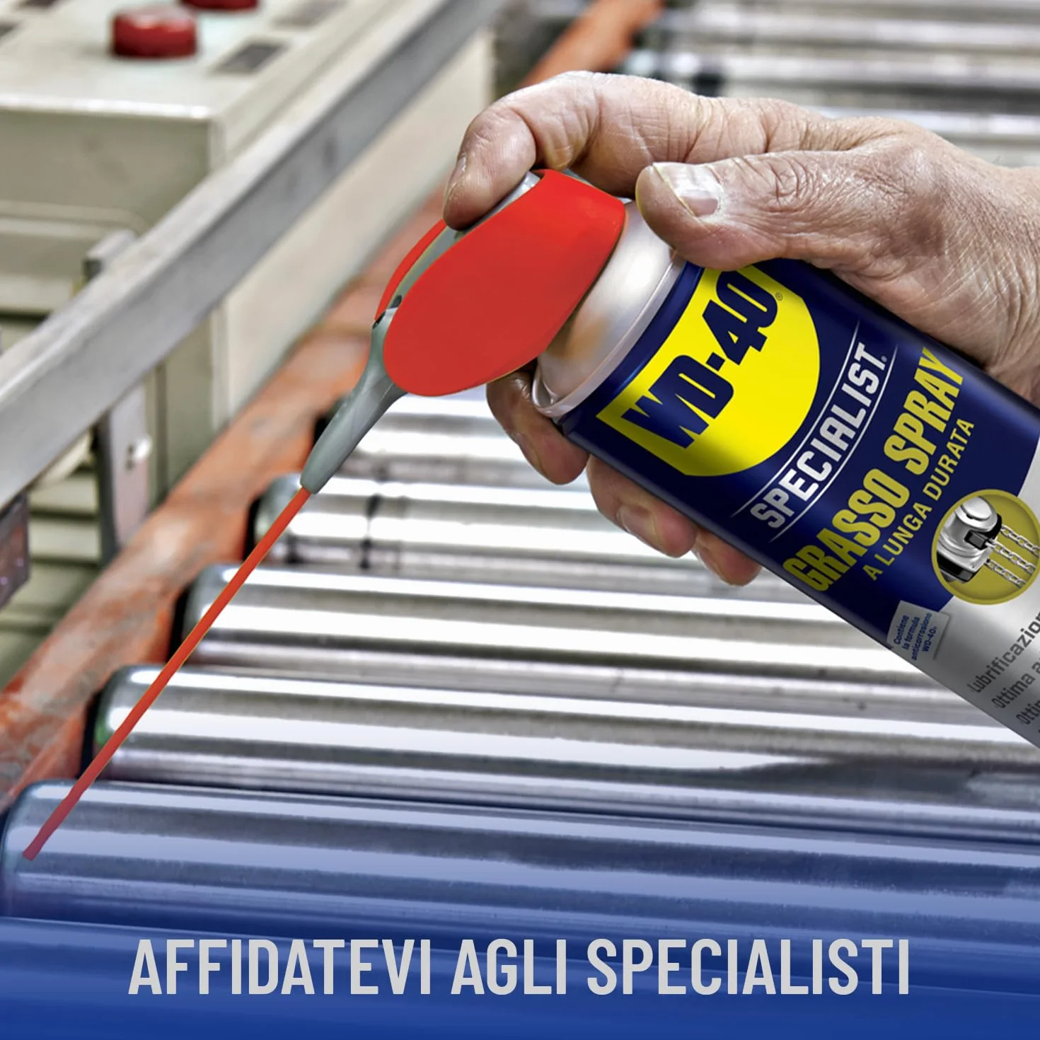 WD-40 - Specjalista – smar w sprayu – długotrwały środek smarny – optymalna przyczepność i szczelność – wysoka odporność na wodę, korozję i temperaturę (-20°C do +115°C) – do wszystkich metali – 400