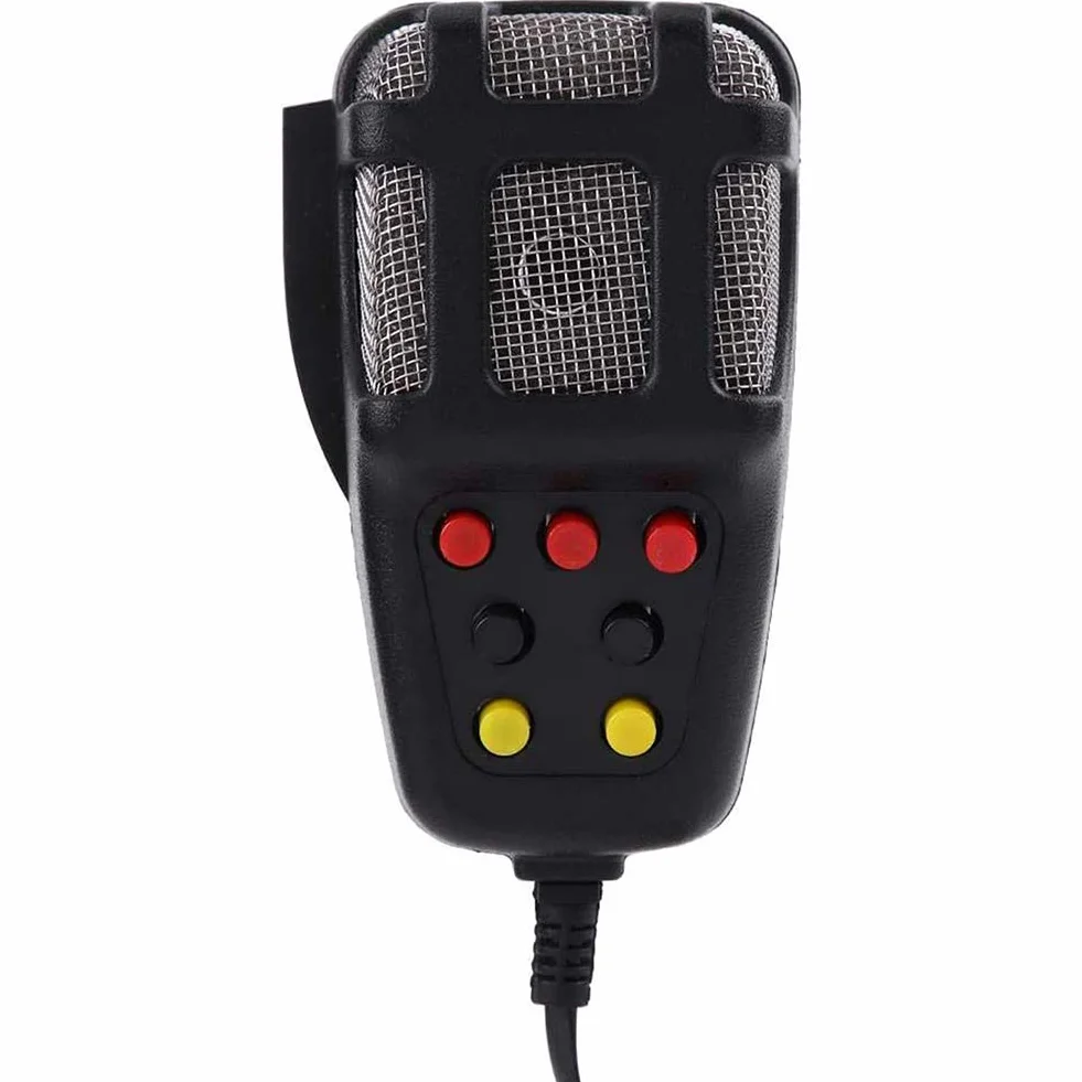 Megafon z Syreną i Mikrofonem 12V 4A Głośnik do Pojazdu 7 Dźwięków