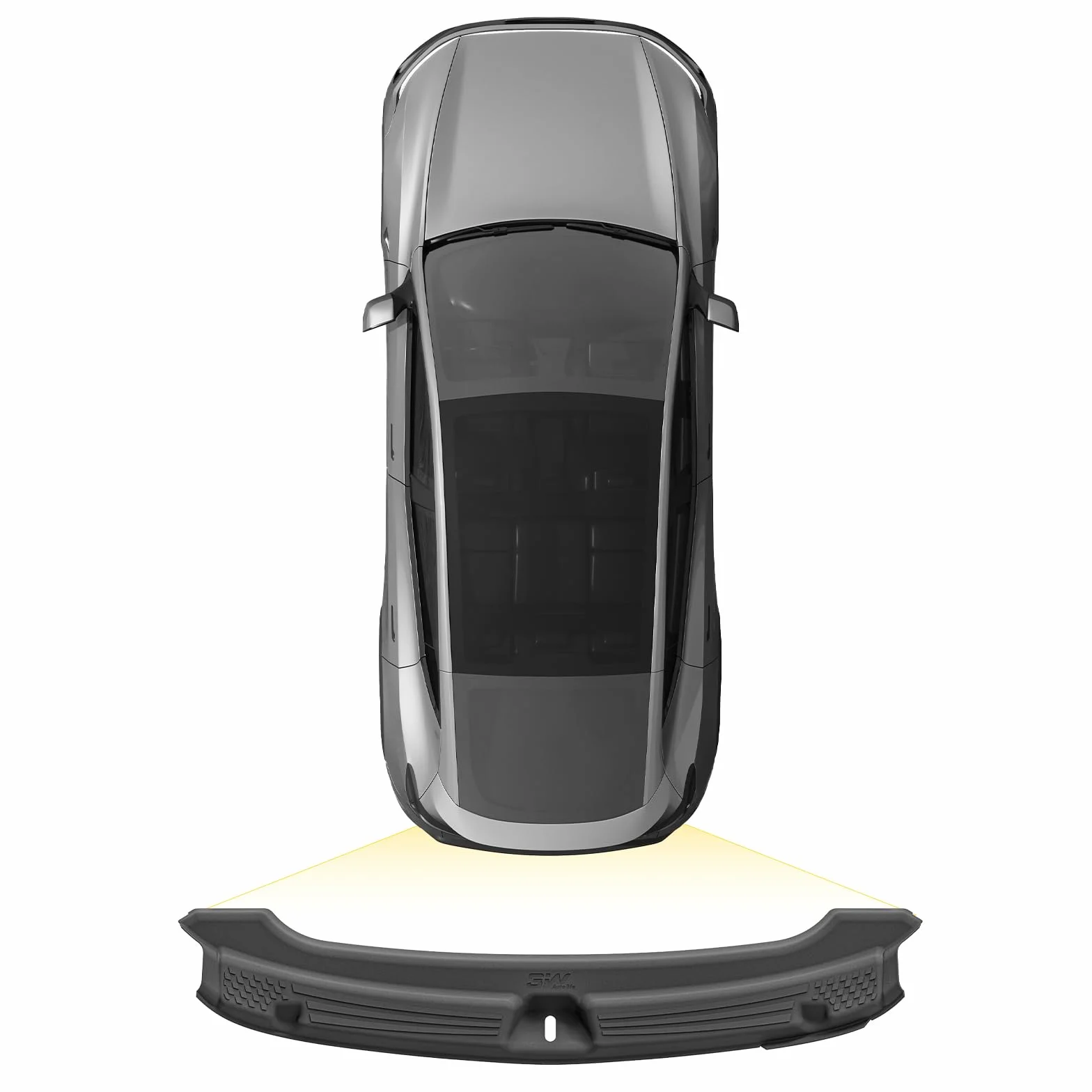 3W Osłona progu bagażnika pasuje do modelu 2025 2026 Tesla Model Y Juniper Premium Performance Standard, Thorex™ osłona tylnego zderzaka samochodu, osłona progu bagażnika na każdą pogodę, osłona progu