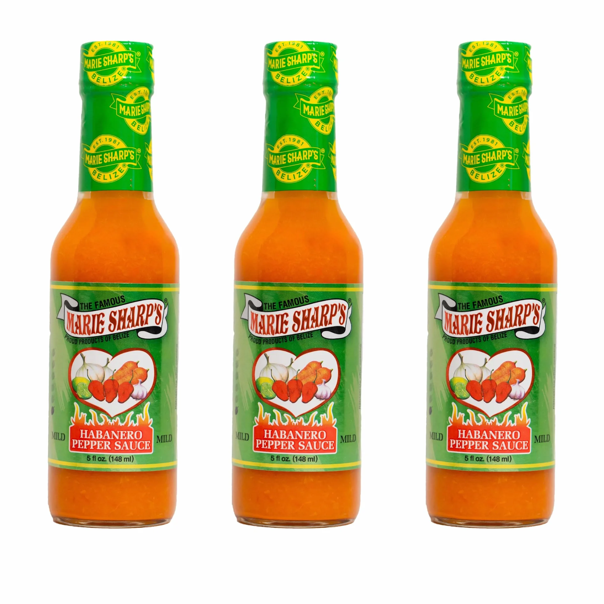 Marie Sharp's Mild Habanero Pepper Sauce 3 sztuki