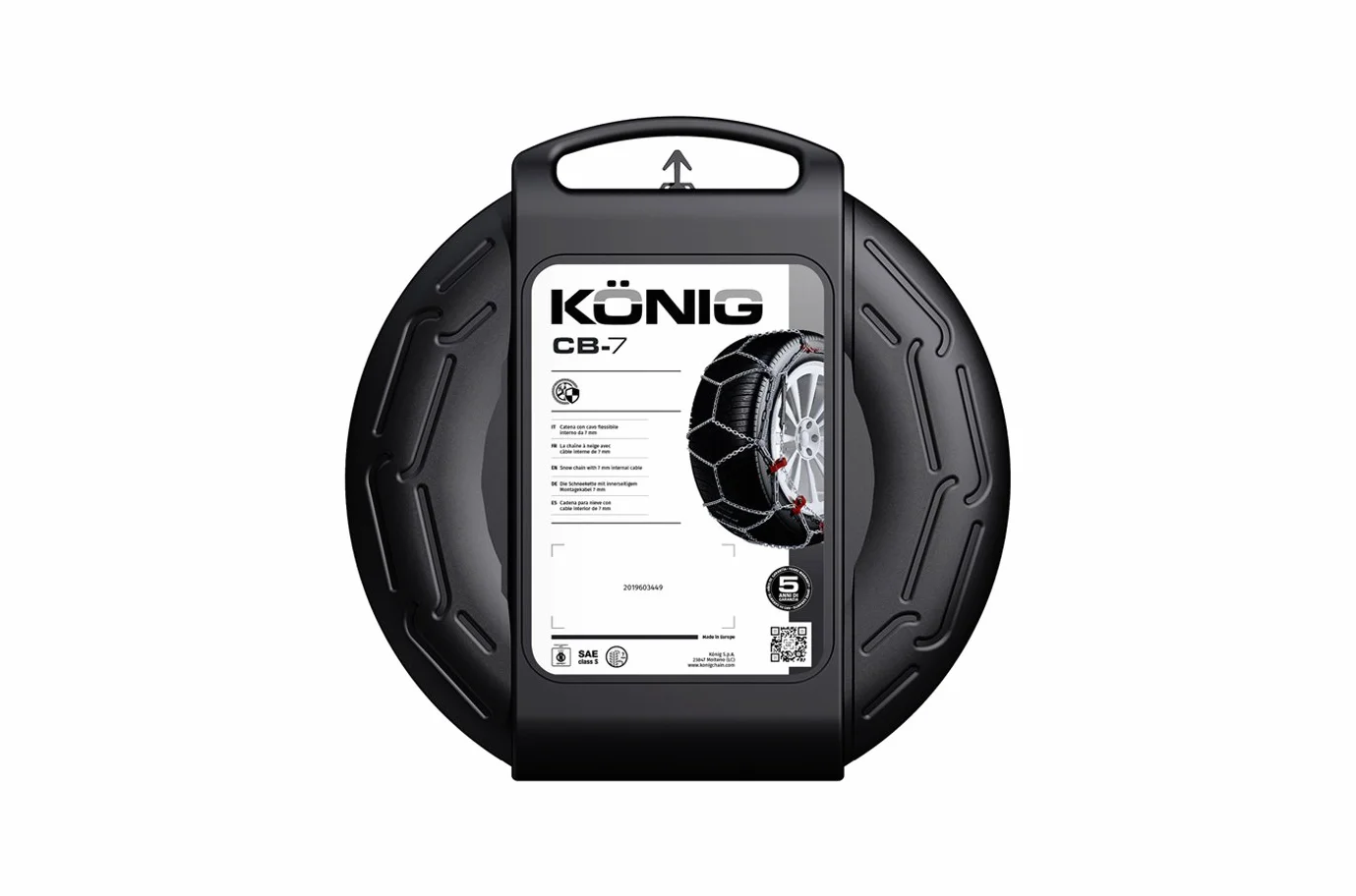 KÖNIG CB-7 102 łańcuchy śniegowe, 1 para