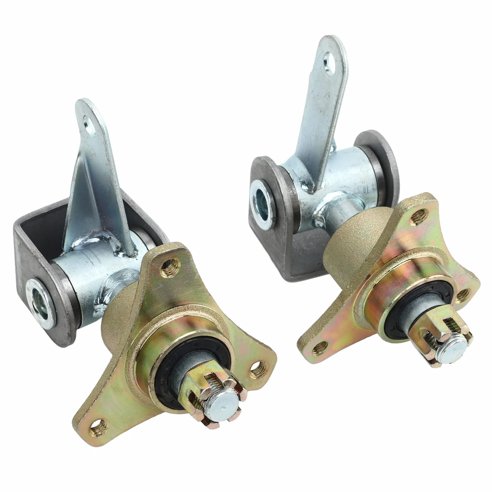 Fockety Zestaw uchwytów wału kierowniczego z prawej i lewej strony 17mm 3 kołki do piasty przedniego koła, 6-calowa oś kierownicy Quad Bike ATV Go Kart