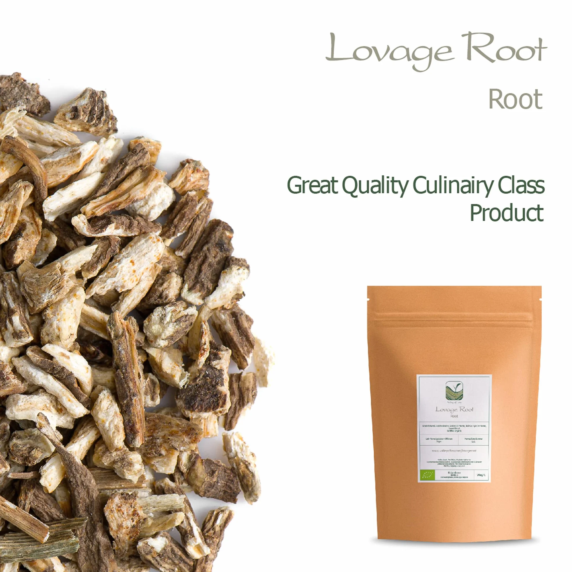 Lovage Root Dried - Lovage Roots - Levisticum Officinale 100g
