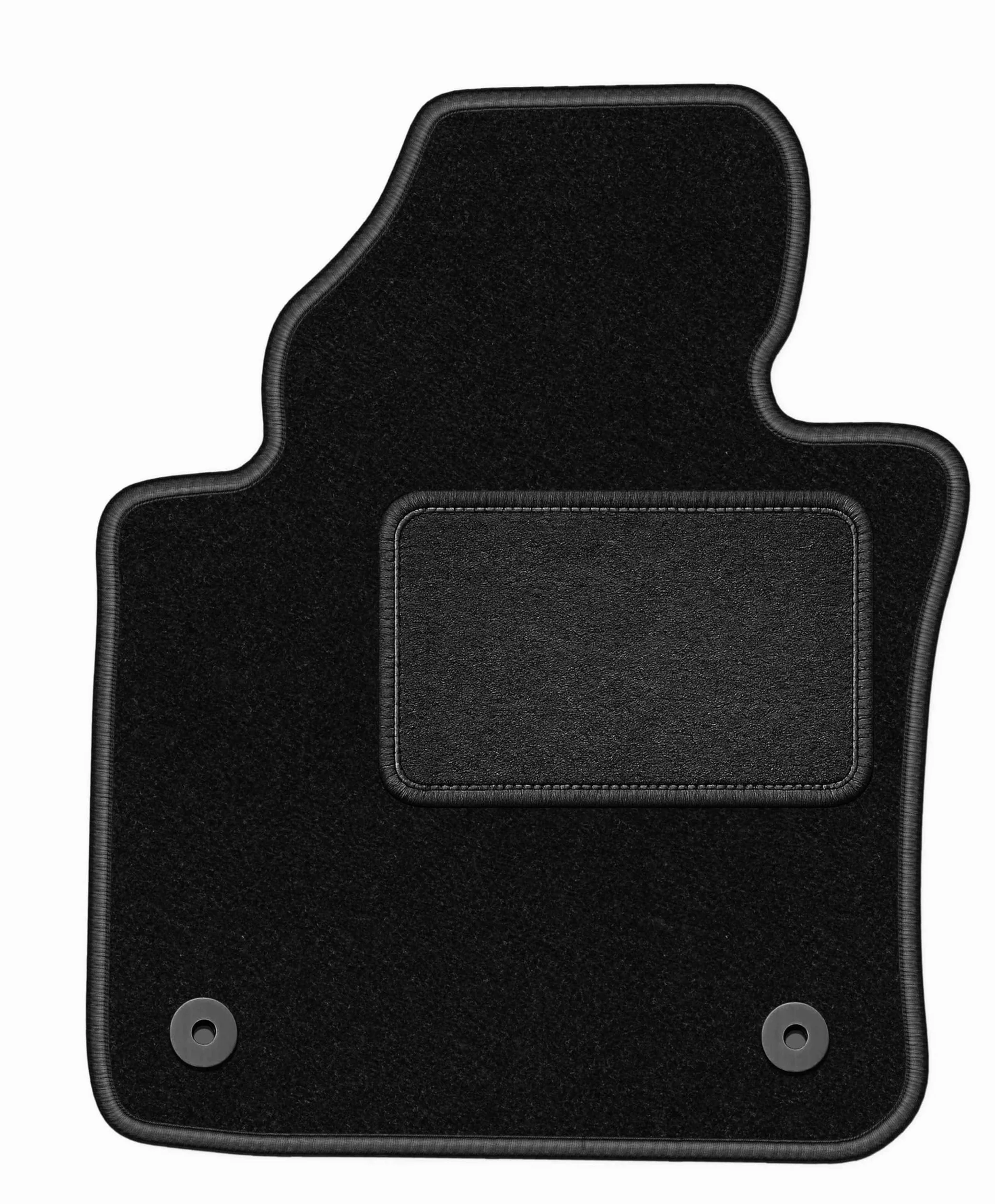 Czarny dopasowany dywanik kierowcy, pasuje do: Volkswagen Touran I 2FL Minivan (2010-) wycieraczka strona kierowcy welurowe dywaniki samochodowe