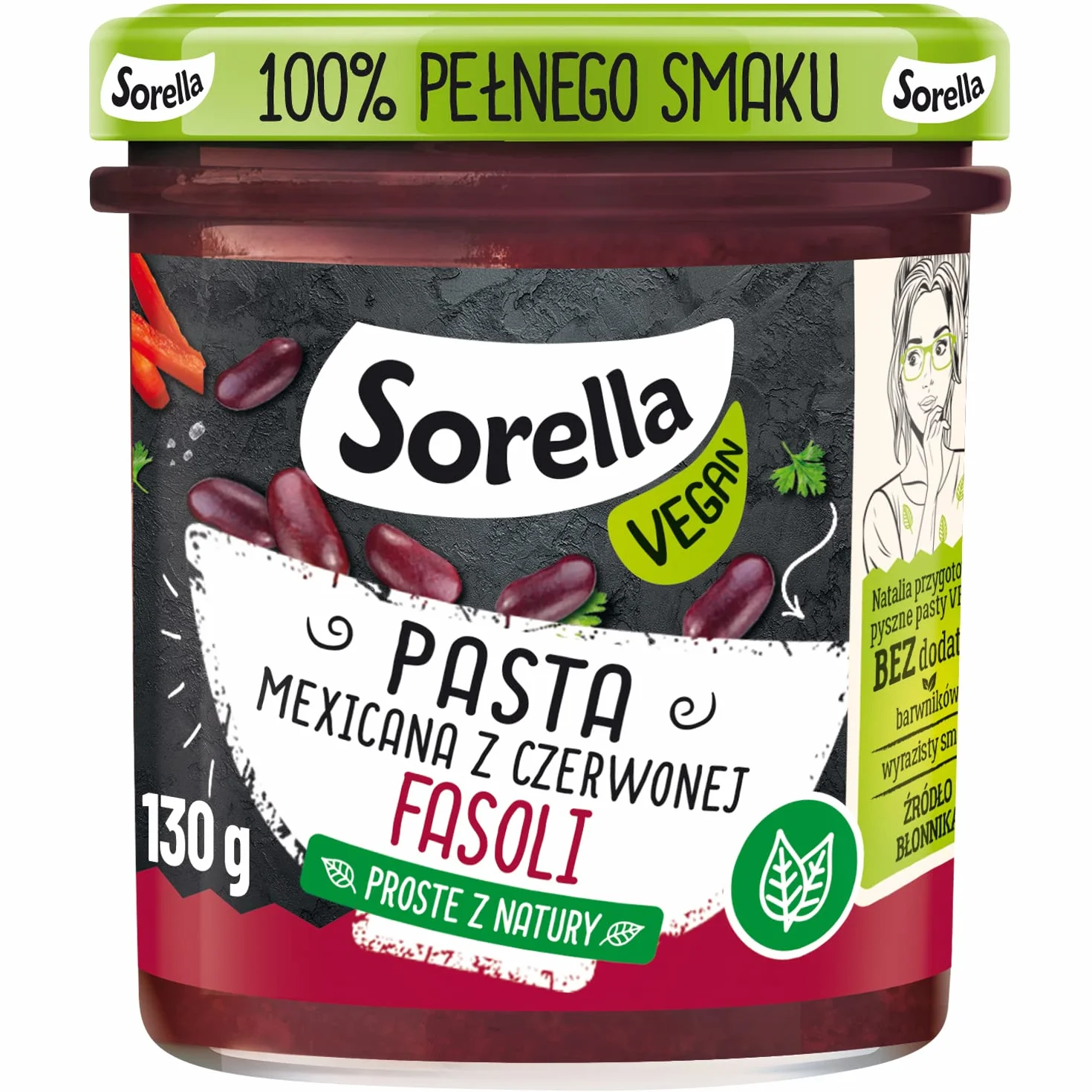 Pasta mexicana z czerwonej fasoli 130 g
