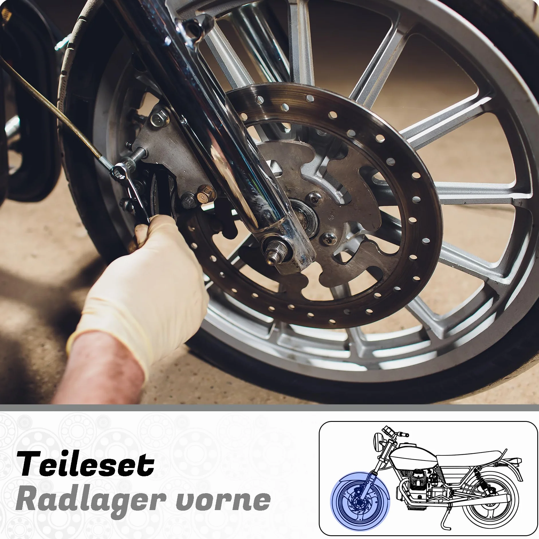 Łożysko koła przedniego kompatybilne z Kymco DINK DOWNTOWN PEOPLE X-TOWN k-XCT
