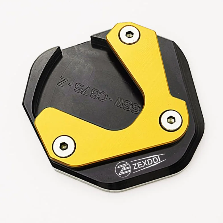 Motocykl CNC pasuje do Hon-da X-ADV XADV 750 NC750X NC750 X HORNET CB750 TRANSALP XL750 podkładka przedłużająca podpórkę boczną stopka płyta powiększająca stopkę (złoty)