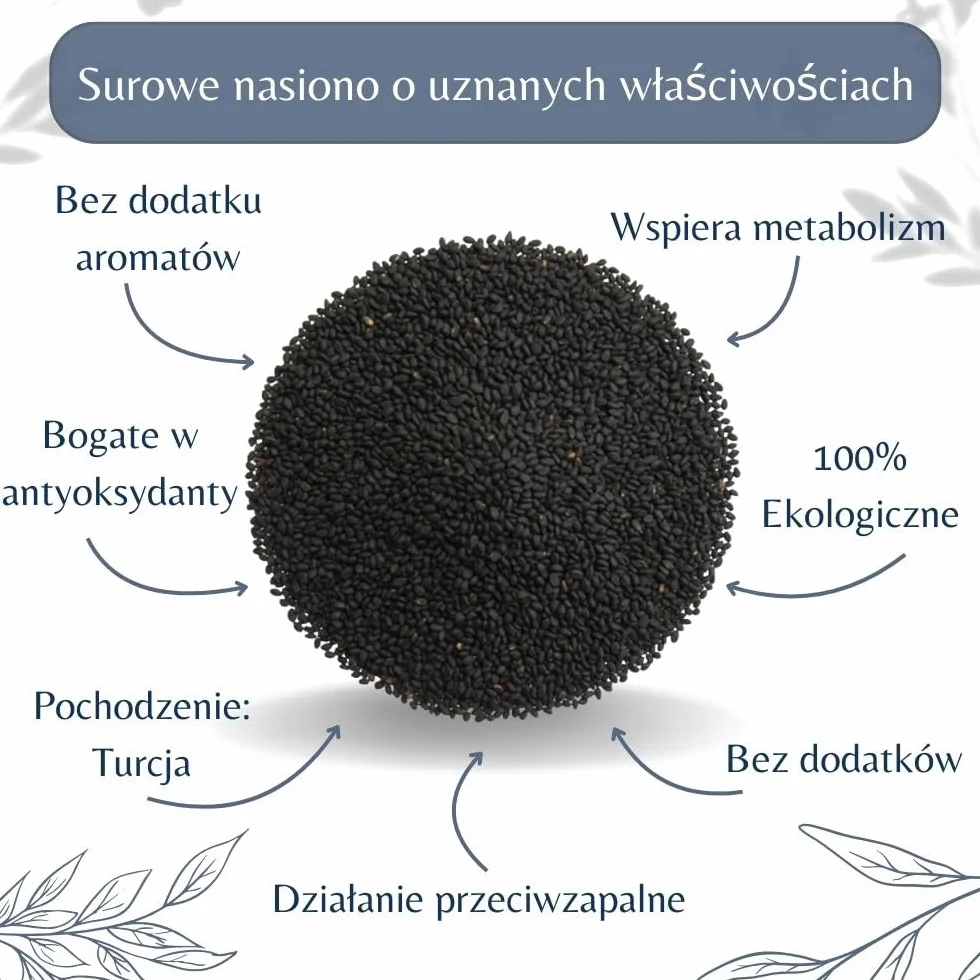 Organiczne nasiona czarnuszki 250 g – superżywność, herbata ziołowa i przyprawa