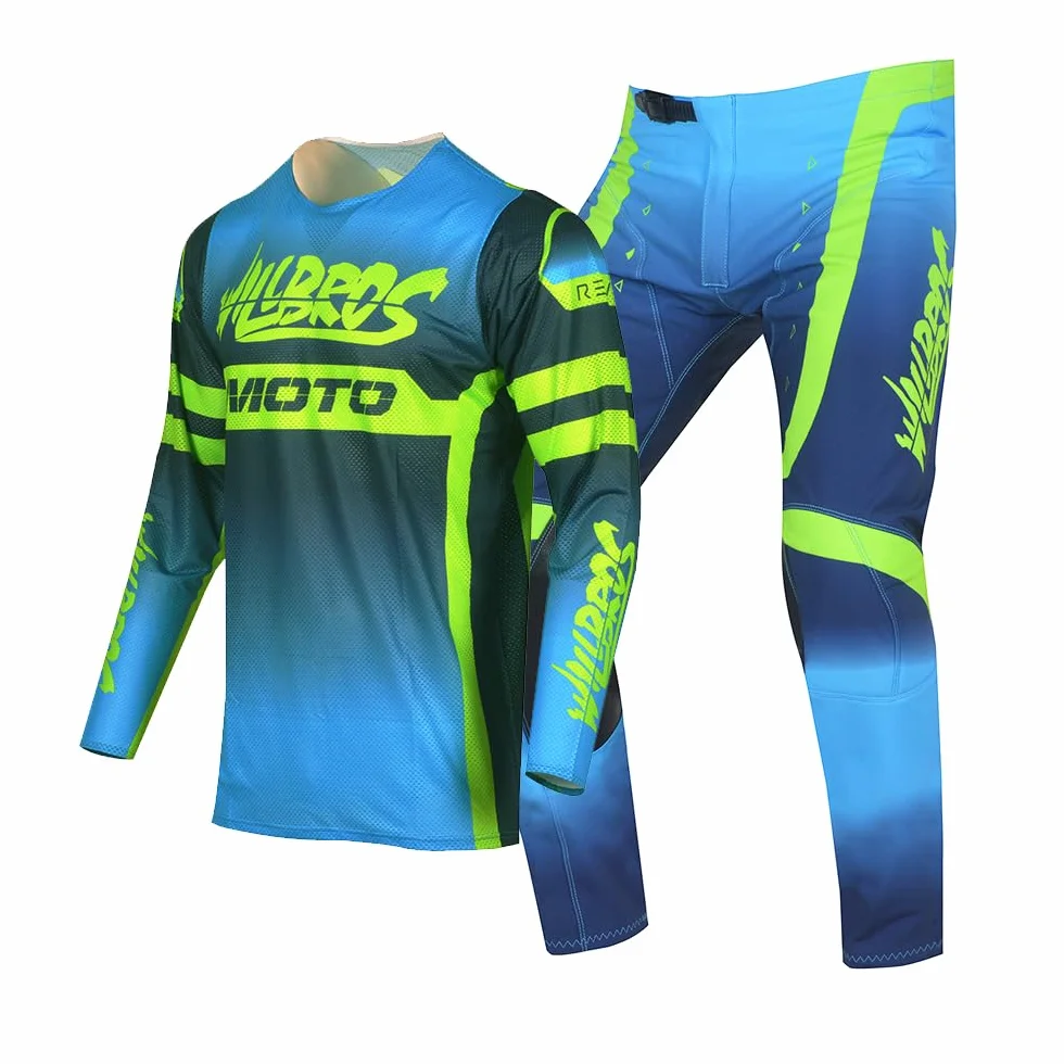 Młodzież dla dzieci spodnie t-shirt Motocross rower MX koszulka motocykl Enduro
