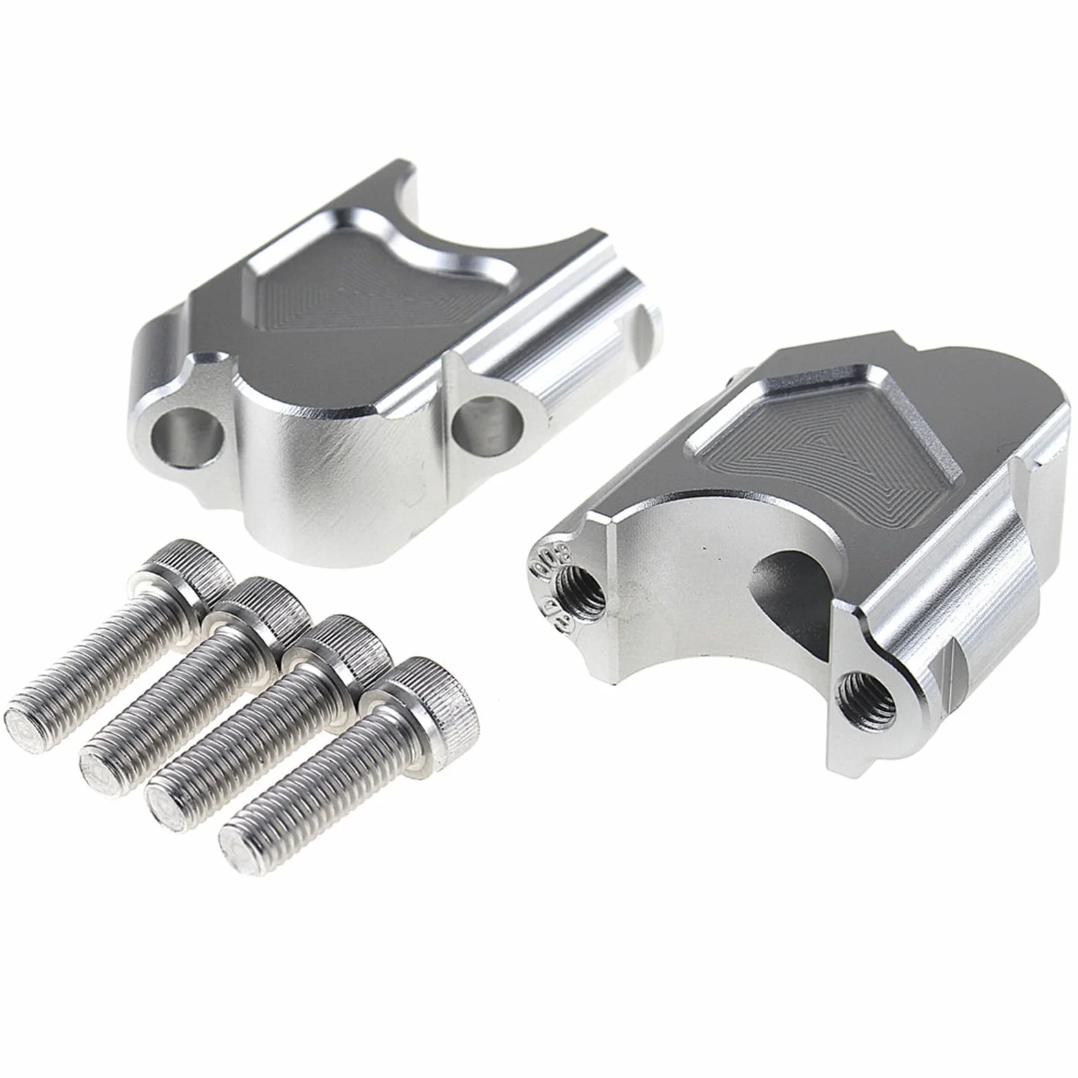 Podwyższacz kierownicy motocyklowej 38 mm aluminiowy kompatybilny BMW F800GS 2008-2017 F800R 2015-2017 F800GT 2013-2017 srebrny