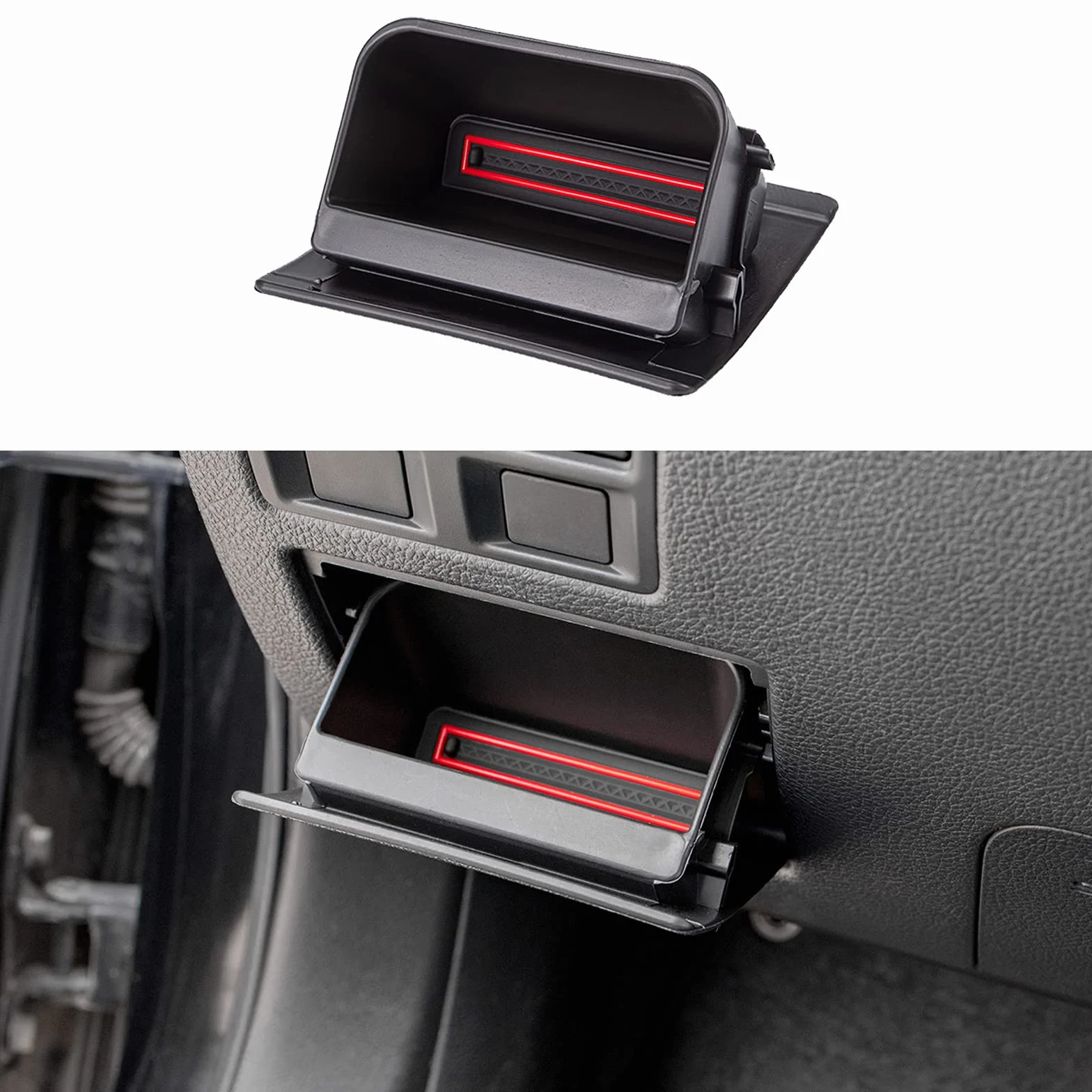 PIMCAR Skrzynka bezpieczników pojemnik na monety wewnętrzna taca do przechowywania kompatybilna z Subaru Impreza XV/Crosstrek Forester Legacy Outback WRX STI Ascent akcesoria