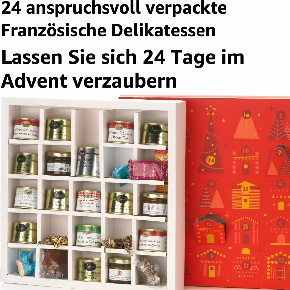 Kalendarz adwentowy z francuskimi przysmakami z Périgord kaczka paté waza drobiu