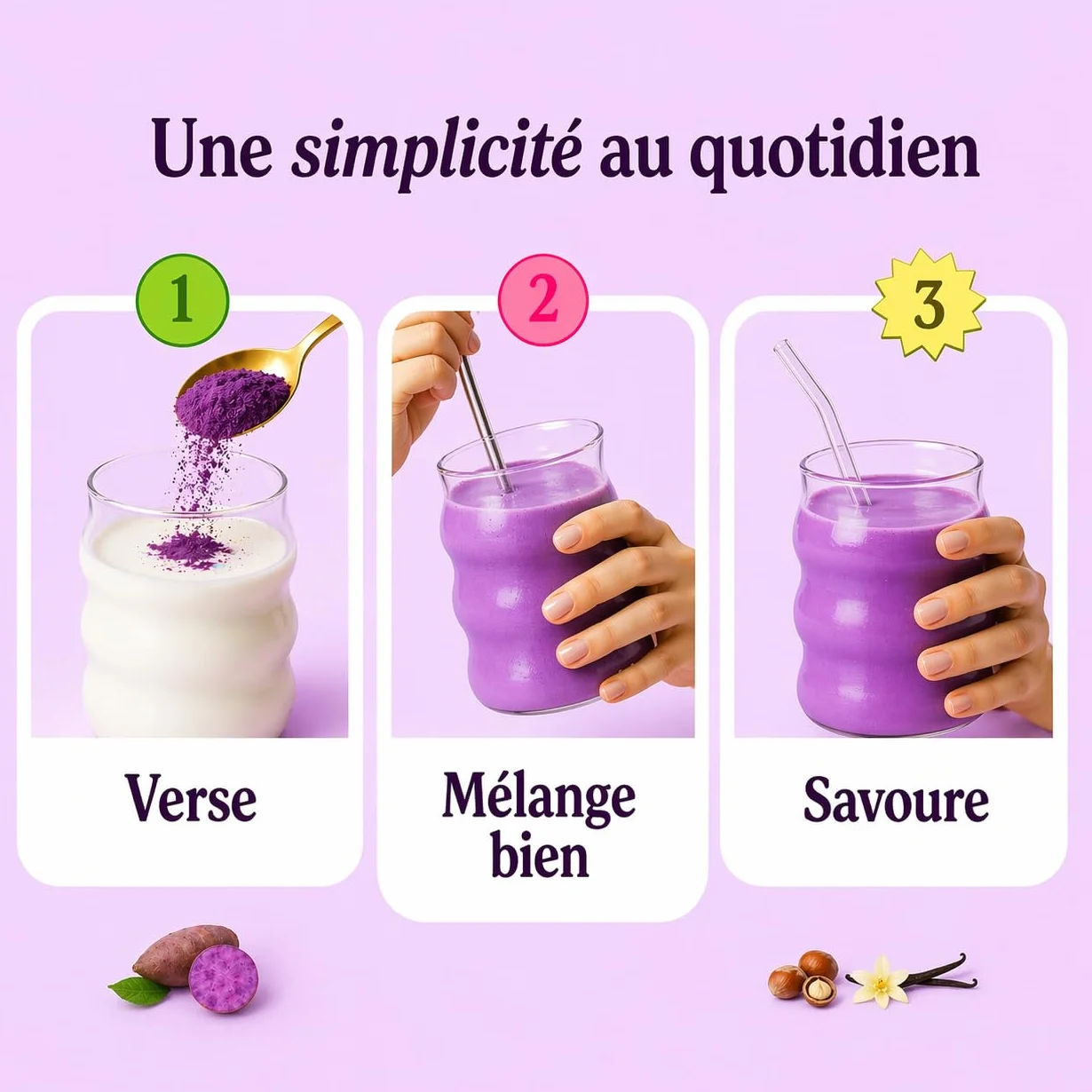 Blubea Ube Powder fioletowy ignam 100% naturalny bez dodatków 100 g
