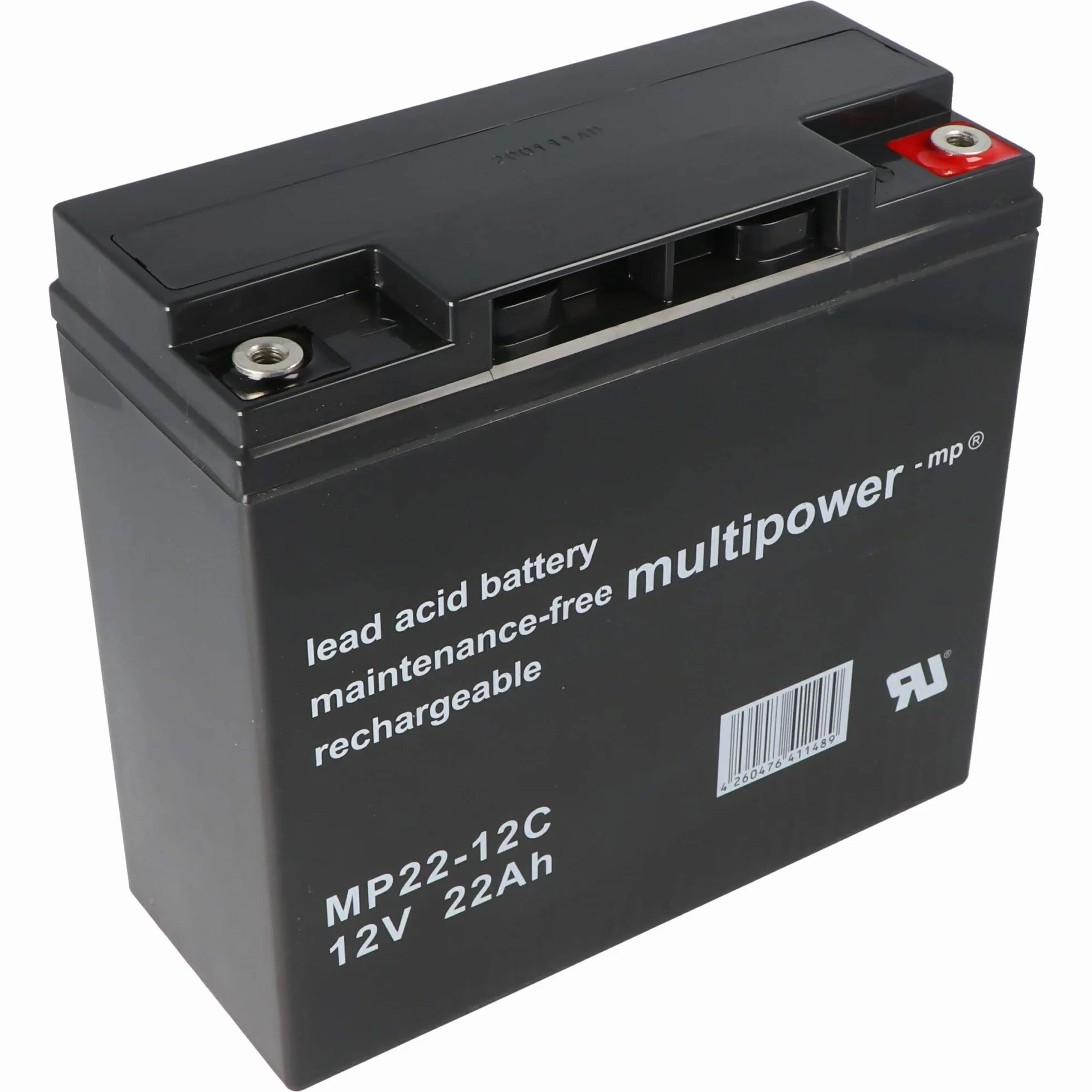 Multipower Akumulator ołowiowo-żelowy MP22-12C 12V/22 Ah odporny na cykle 22000 mAh