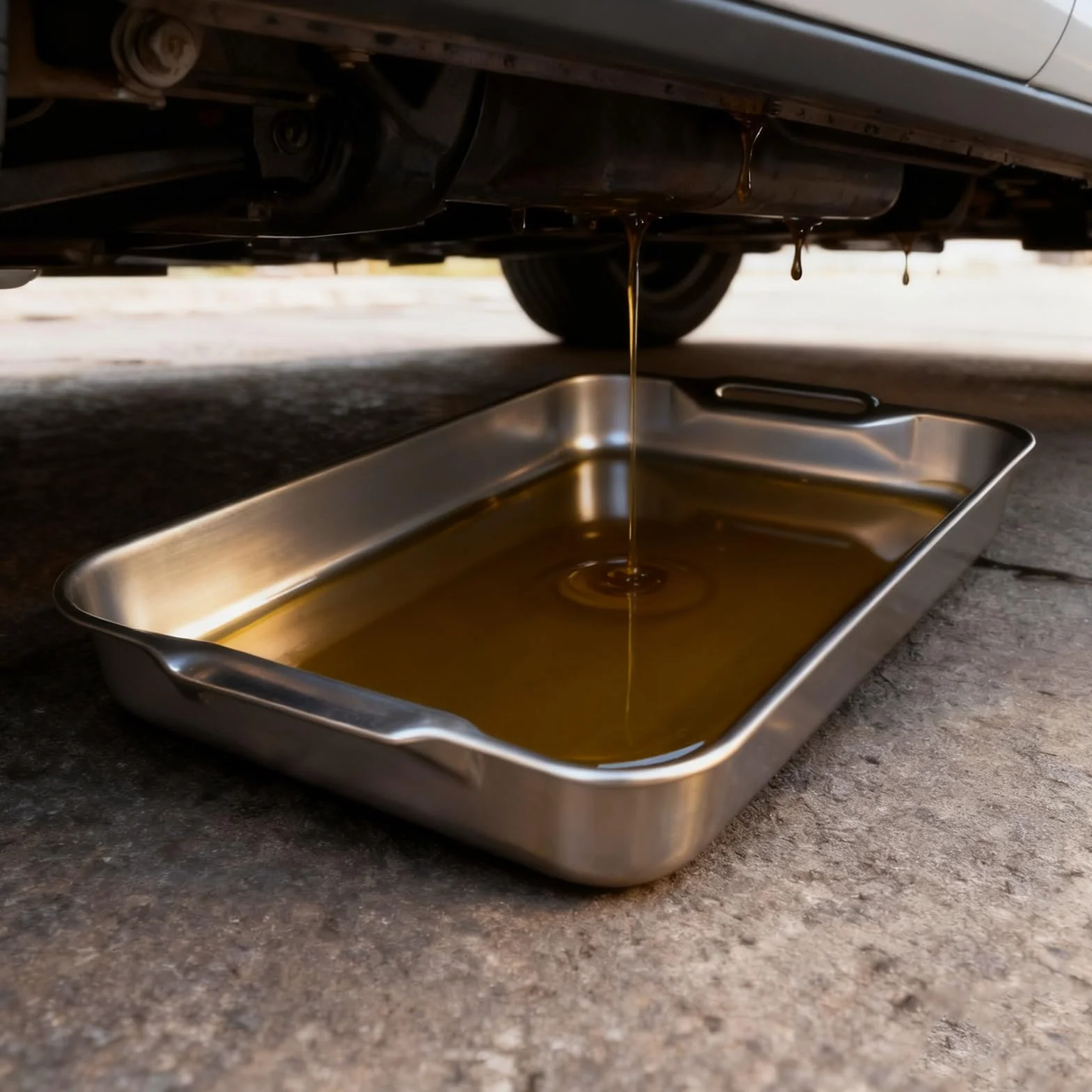Oil Drip Pan for Under Car, Plant Water Catcher Tray Aluminum, Metal Drip Tray for Protects The Floor From Damage and Cleanliness(42 * 30.5 * 10cm/17x12x4in)