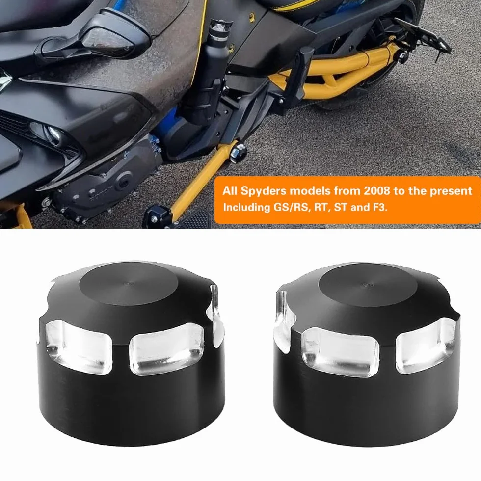 CNC aluminiowe osłony nakrętek osi przedniego koła zaślepki do Can-Am Spyder antykorozyjna osłona śruby piasty samochodu śruba nakrętka opony zewnętrznej bloki osi akcesoria