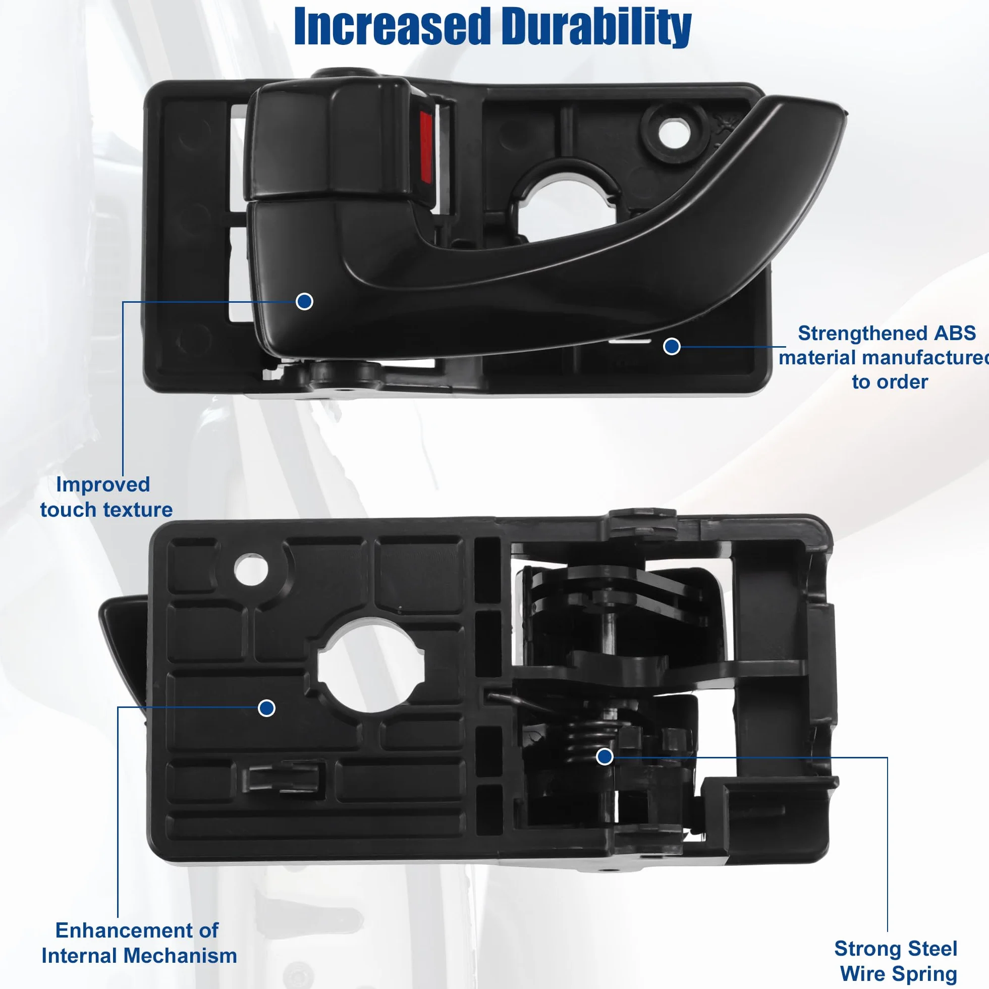 A ABSOPRO Wewnętrzna klamka przednia lewa dla Hyundai Tucson 2005-2009-1 szt