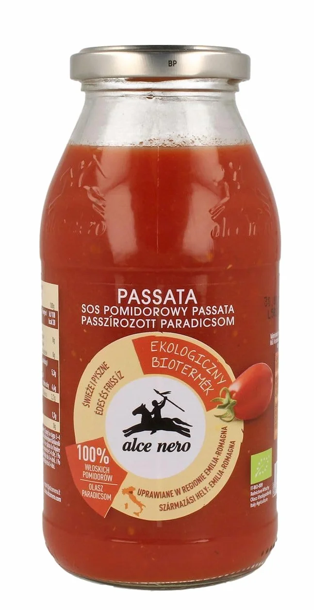 ALCE NERO Sos pomidorowy Passata BIO 500g