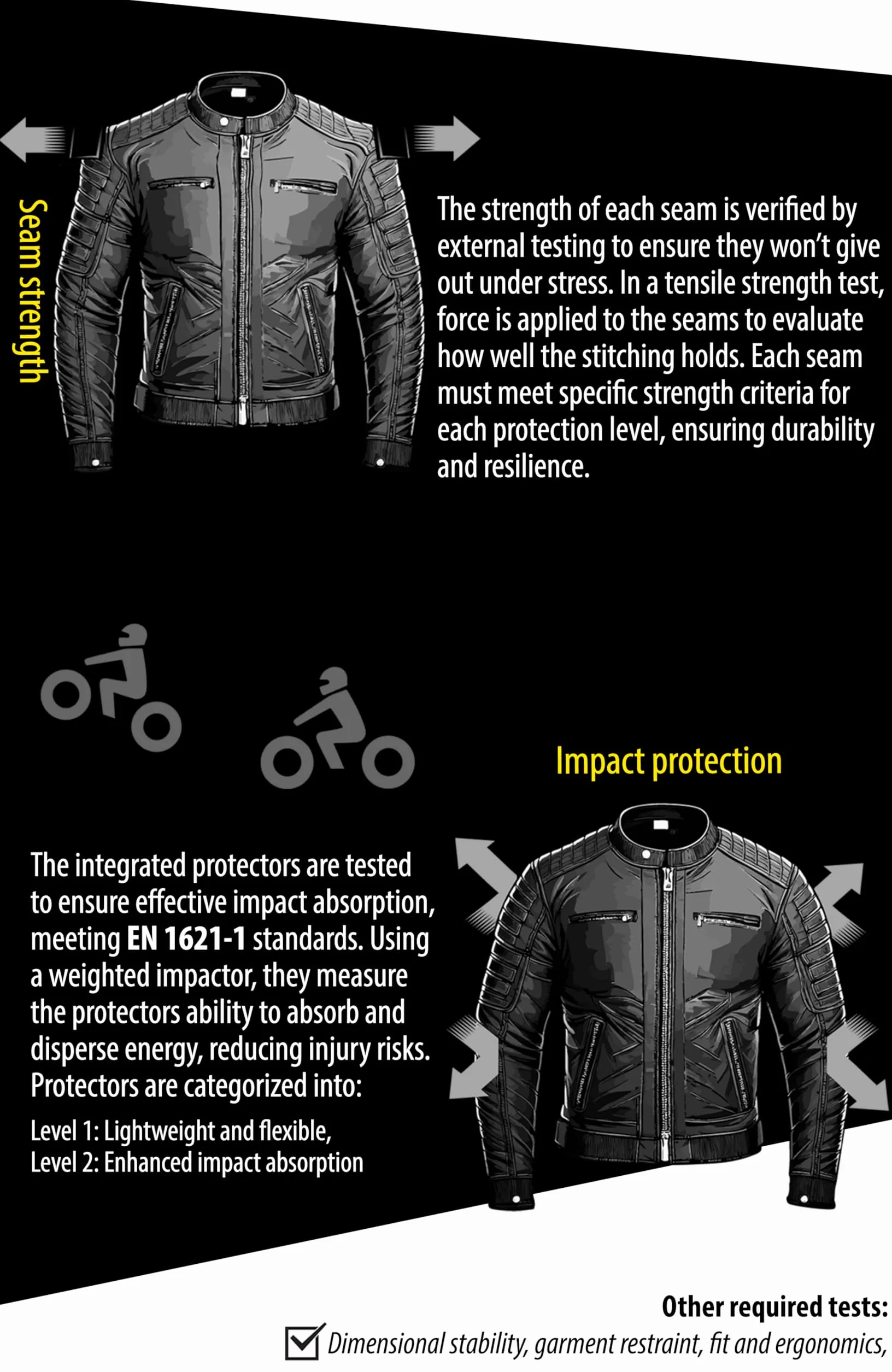 Texpeed Męska skórzana kurtka motocyklowa Marlon Brando - Kurtka motocyklowa turystyczna z prawdziwą ochroną motocyklową (EN 1621-1) – Brązowa - L