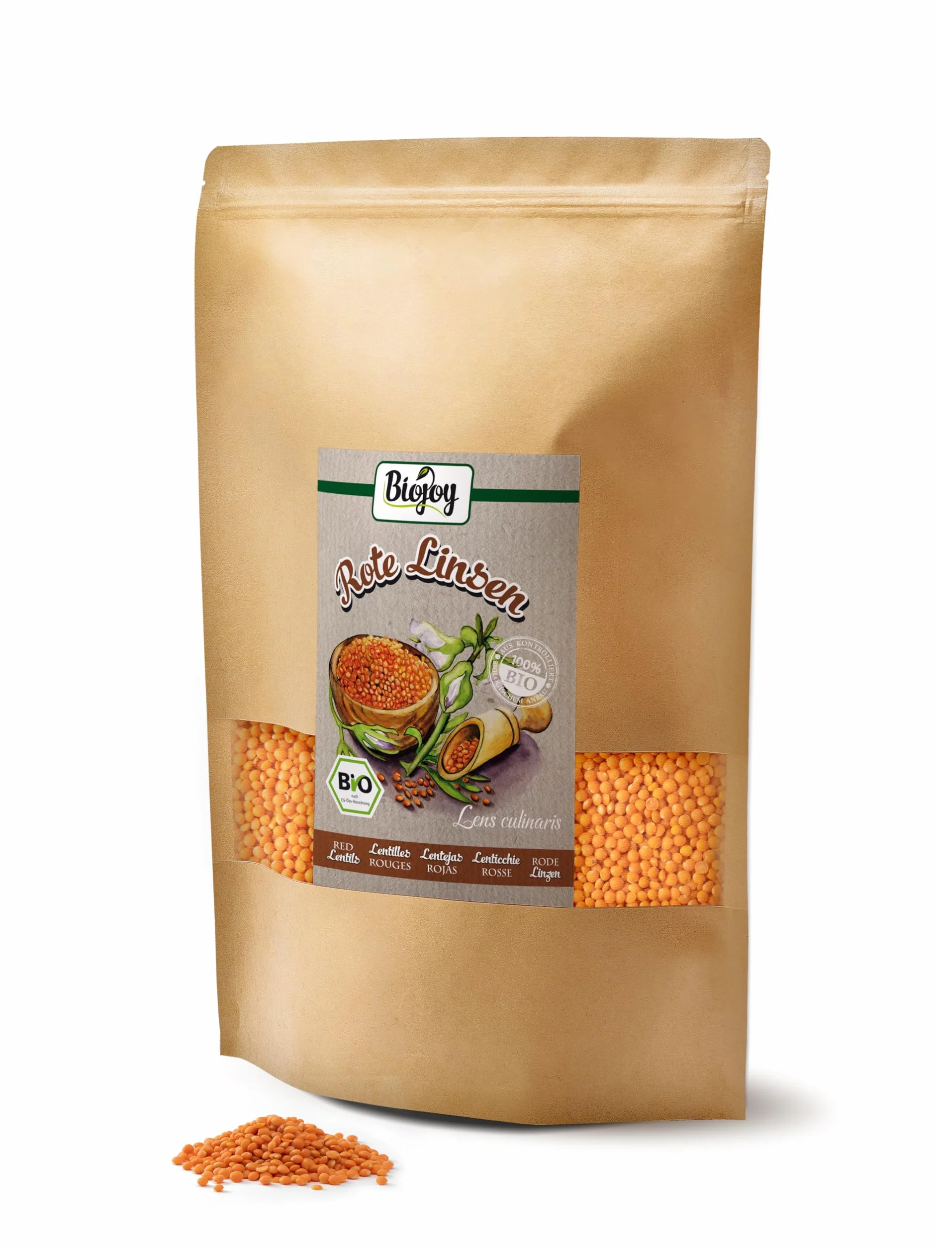 Biojoy BIO Soczewica, czerwona, całe ziarno (2,5 kg)