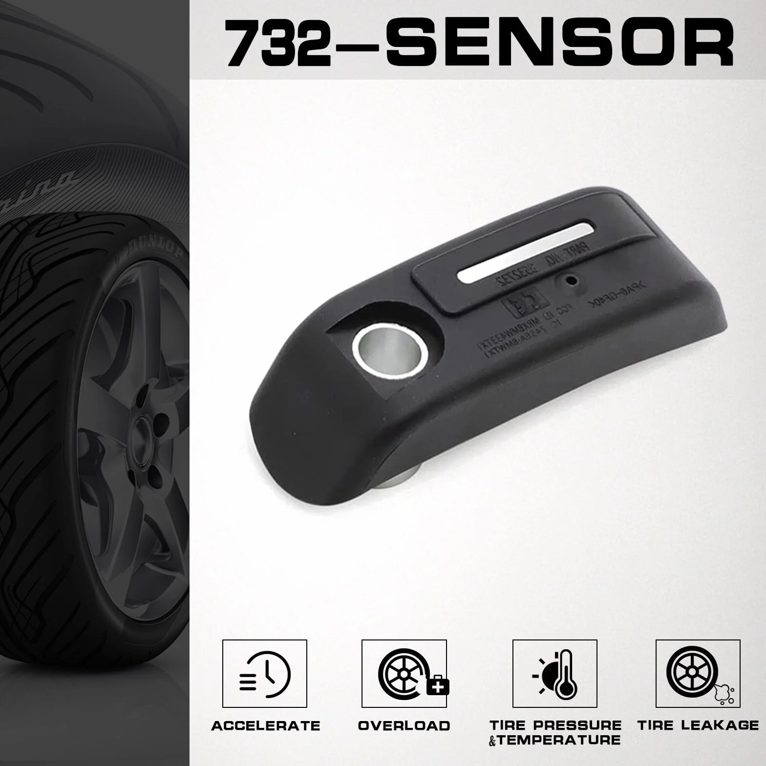 8532732 Czujnik ciśnienia w oponach typu TPMS, do modeli BMW F/K/R/C 36318532732 3631-8532-732 36238521796