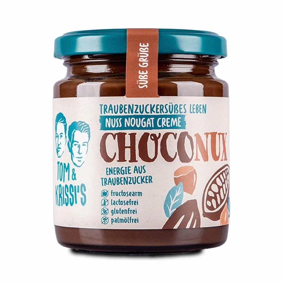 Tom & Krissi's ChocoNUX Nougat Creme 250 g bez fruktozy bez laktozy