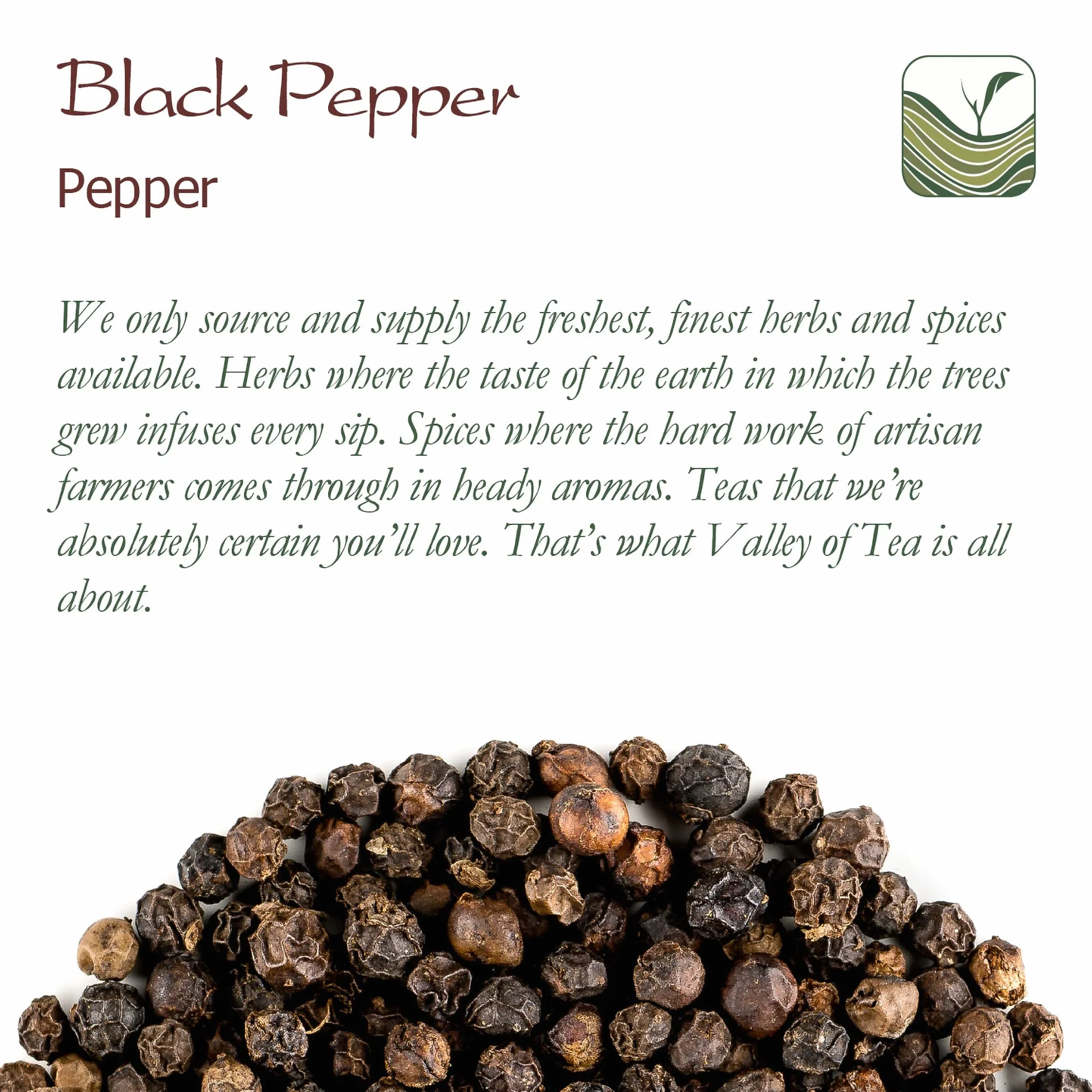 Organic Black Pepper Whole Corns Gourmet Black Peppercorn For Grinders