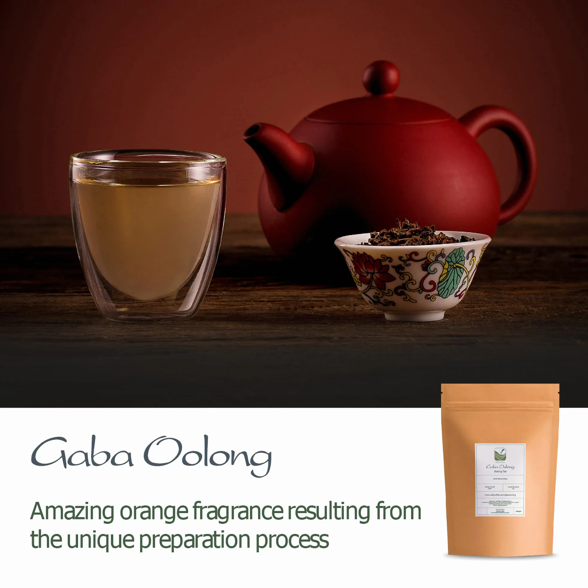 GABA Oolong Tea From Taiwan - Taiwanese Green Gaba Wu Long Tea 100g