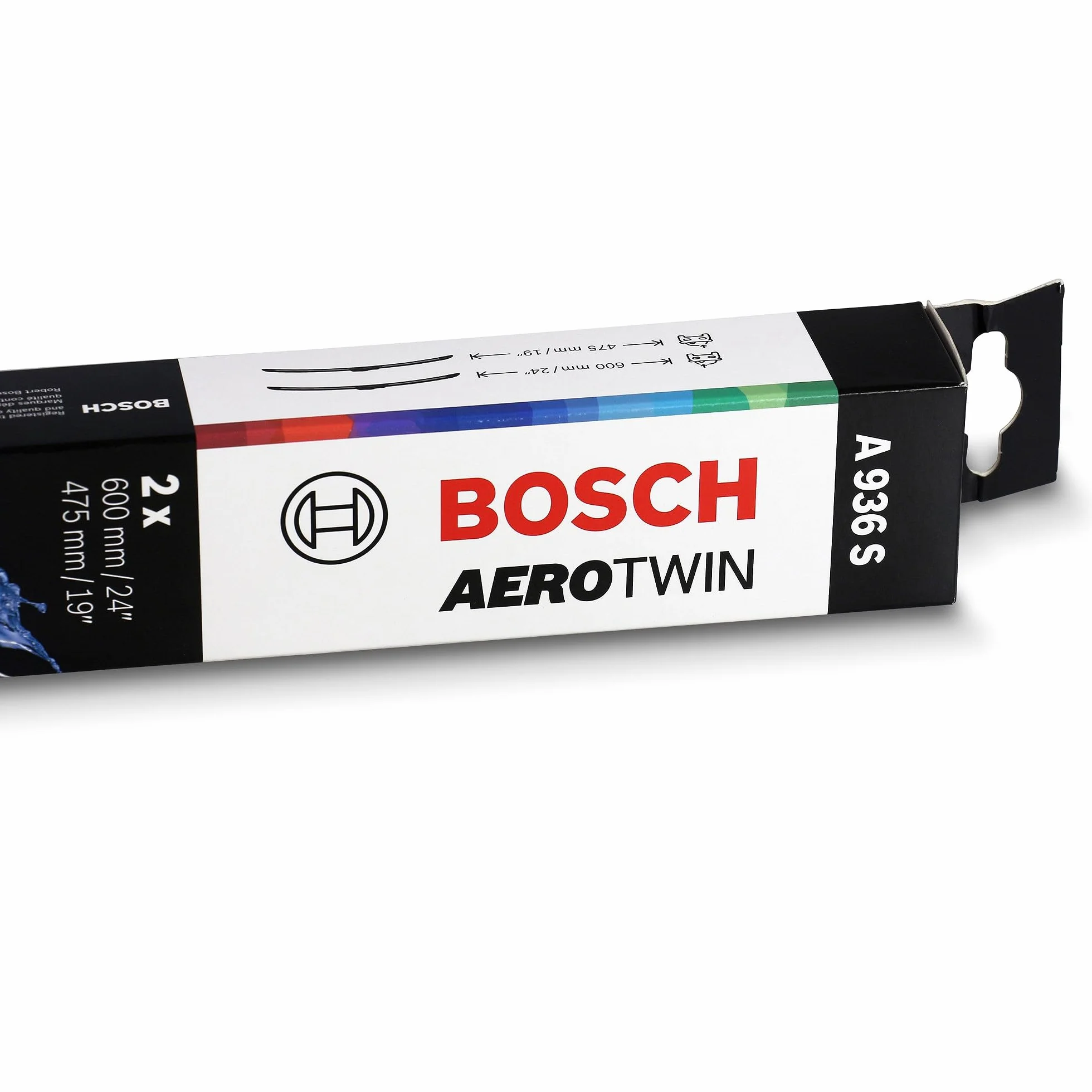 Bosch 3397118936 Pióro Wycieraczki, Czarny, 600 mm/475 mm