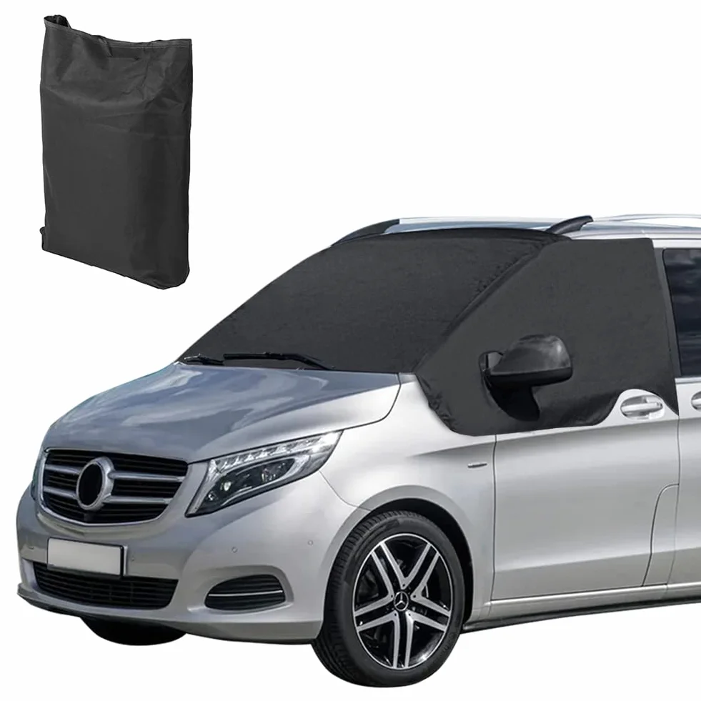 Osłona na przednią szybę zamienna dla Mercedes Benz Vito W447 2014-2022, osłona przeciwsłoneczna na przednią szybę samochodu kempingowego, tkanina Oxford 600D wodoodporna przeciwko śniegowi, lodowi