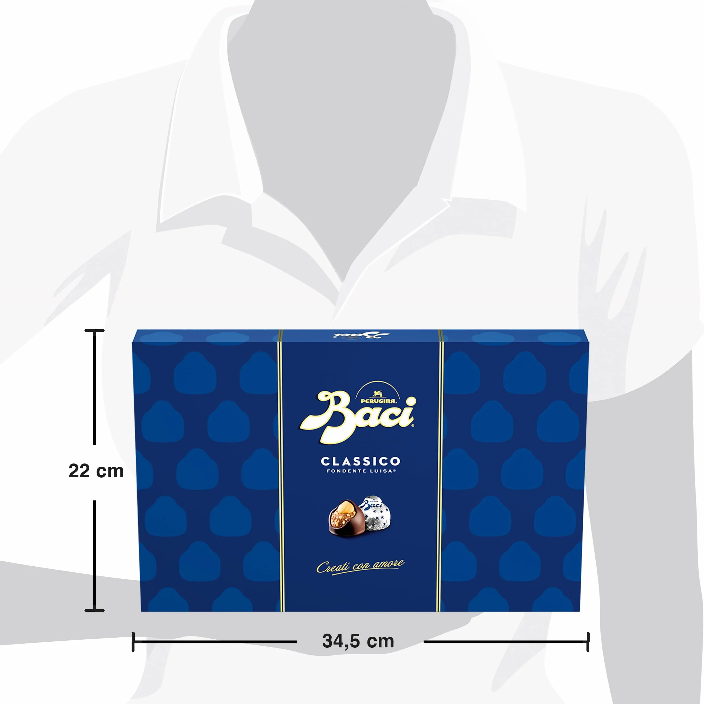 BACI PERUGINA Pudełko 350 g Classico Dark FINE Chocolate Truffle with Hazelnuts