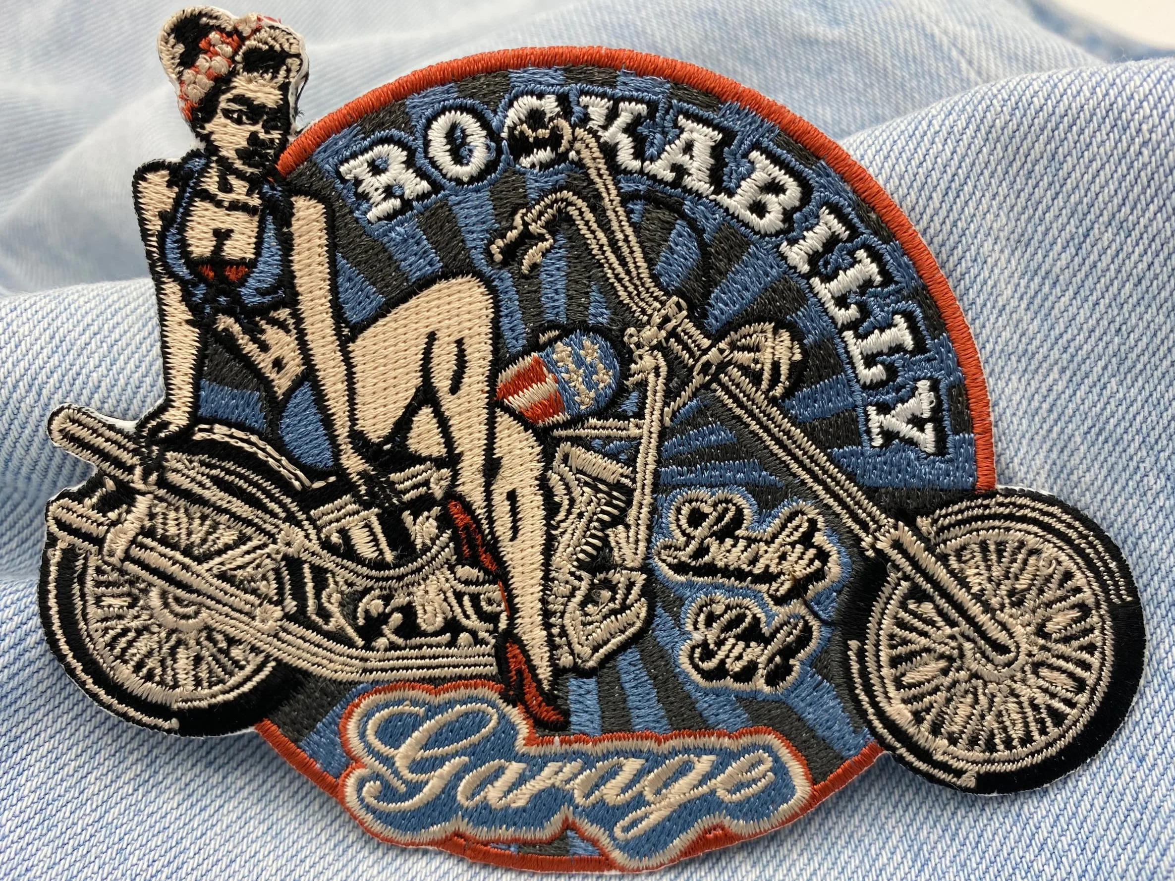 Finally Home Naszywka w stylu retro, rockabilly, lata 80., naszywka na plecy, kurtka motocyklowa w stylu vintage, amerykańska