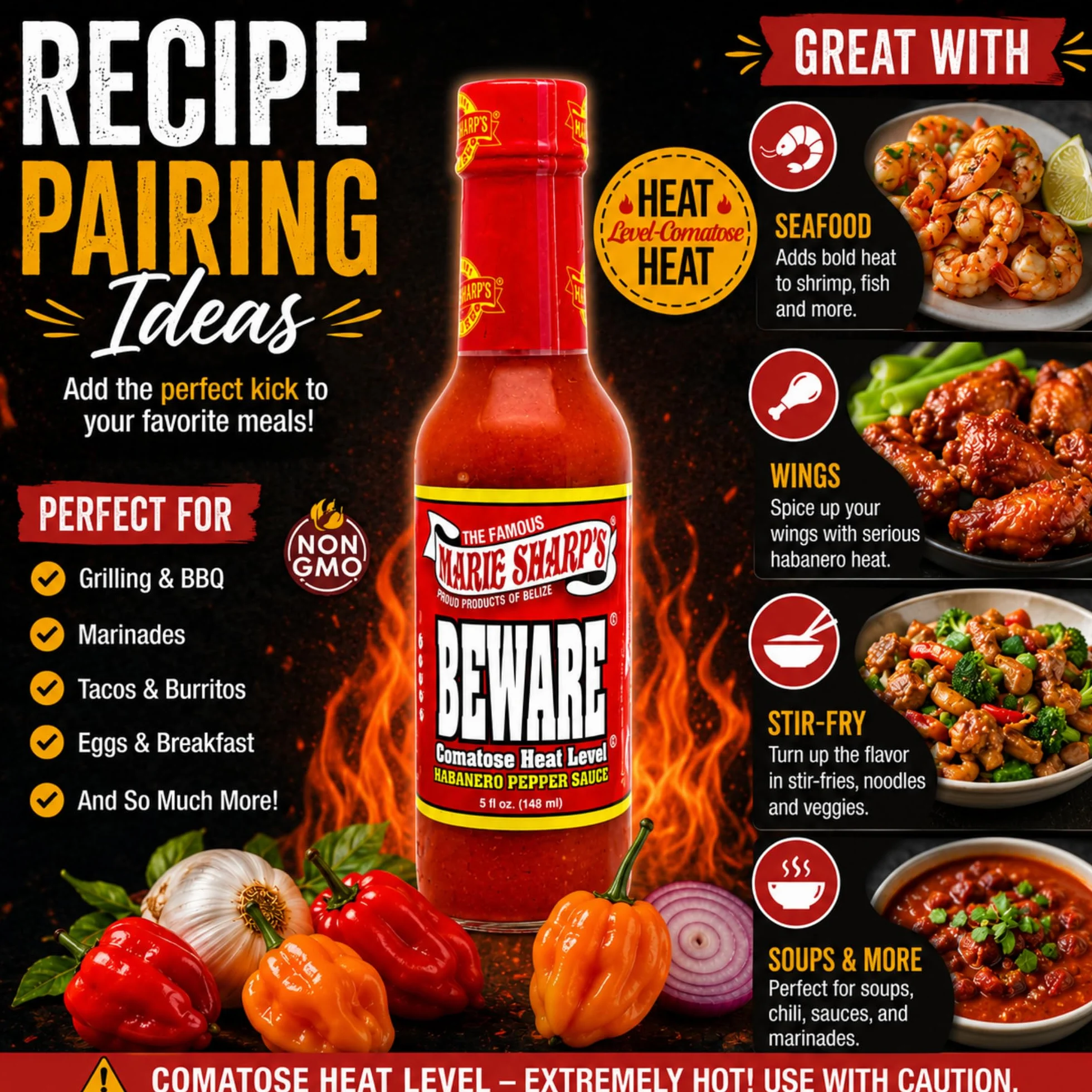 Marie Sharp's Beware Comatose Heat Level