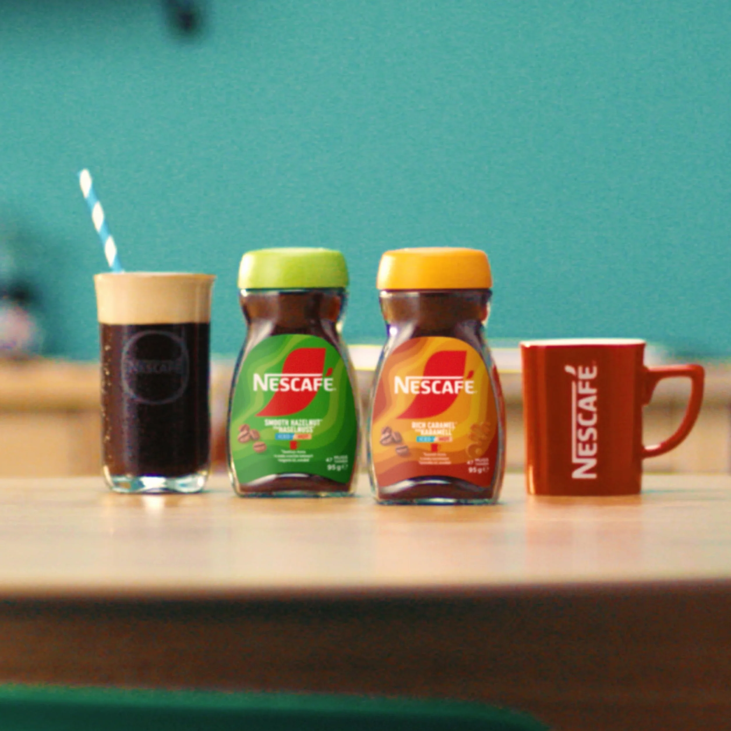 Nescafé Aromatyzowana kawa rozpuszczalna o smaku orzechów laskowych 95 g