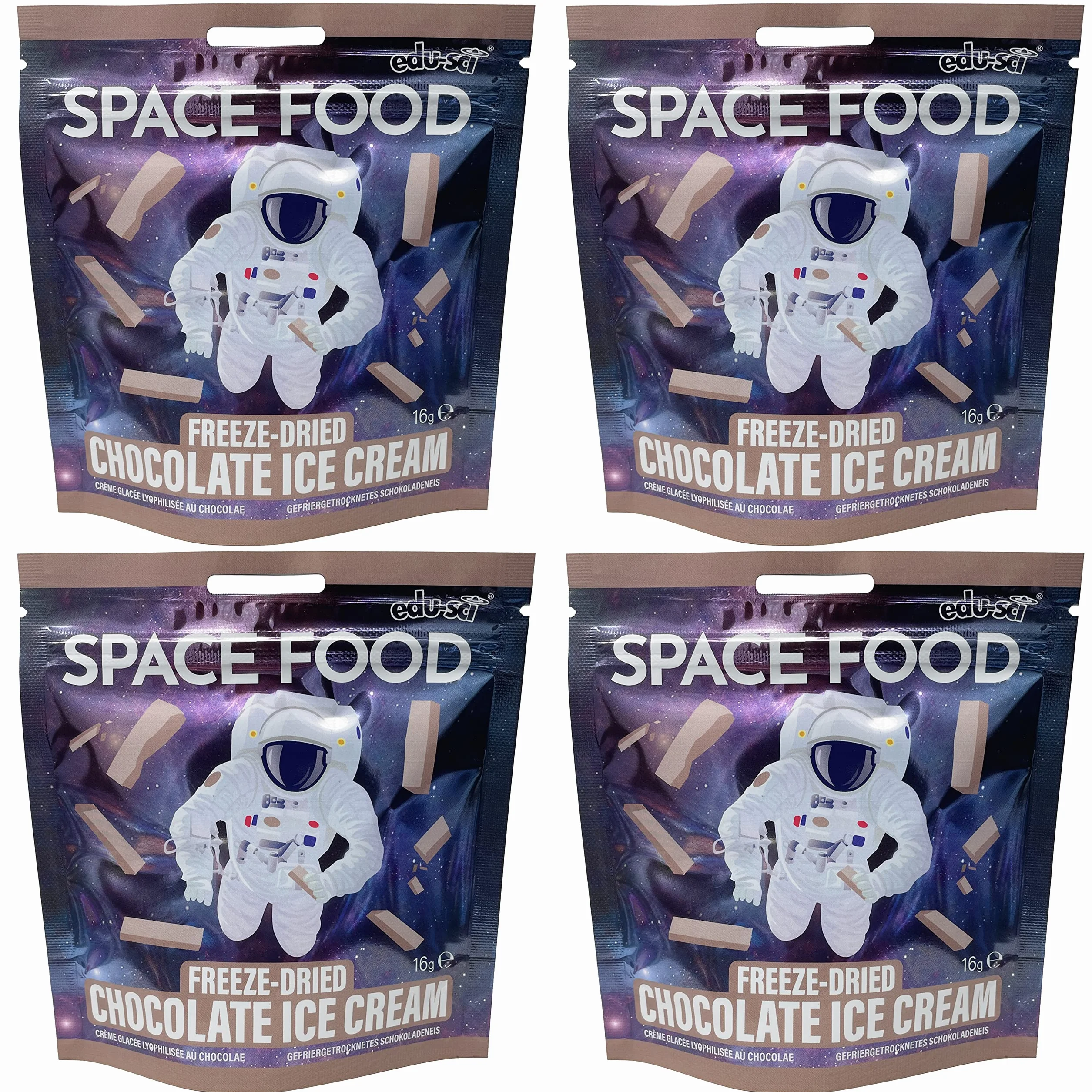 Space Food liofilizowane lody czekoladowe, 4 sztuki