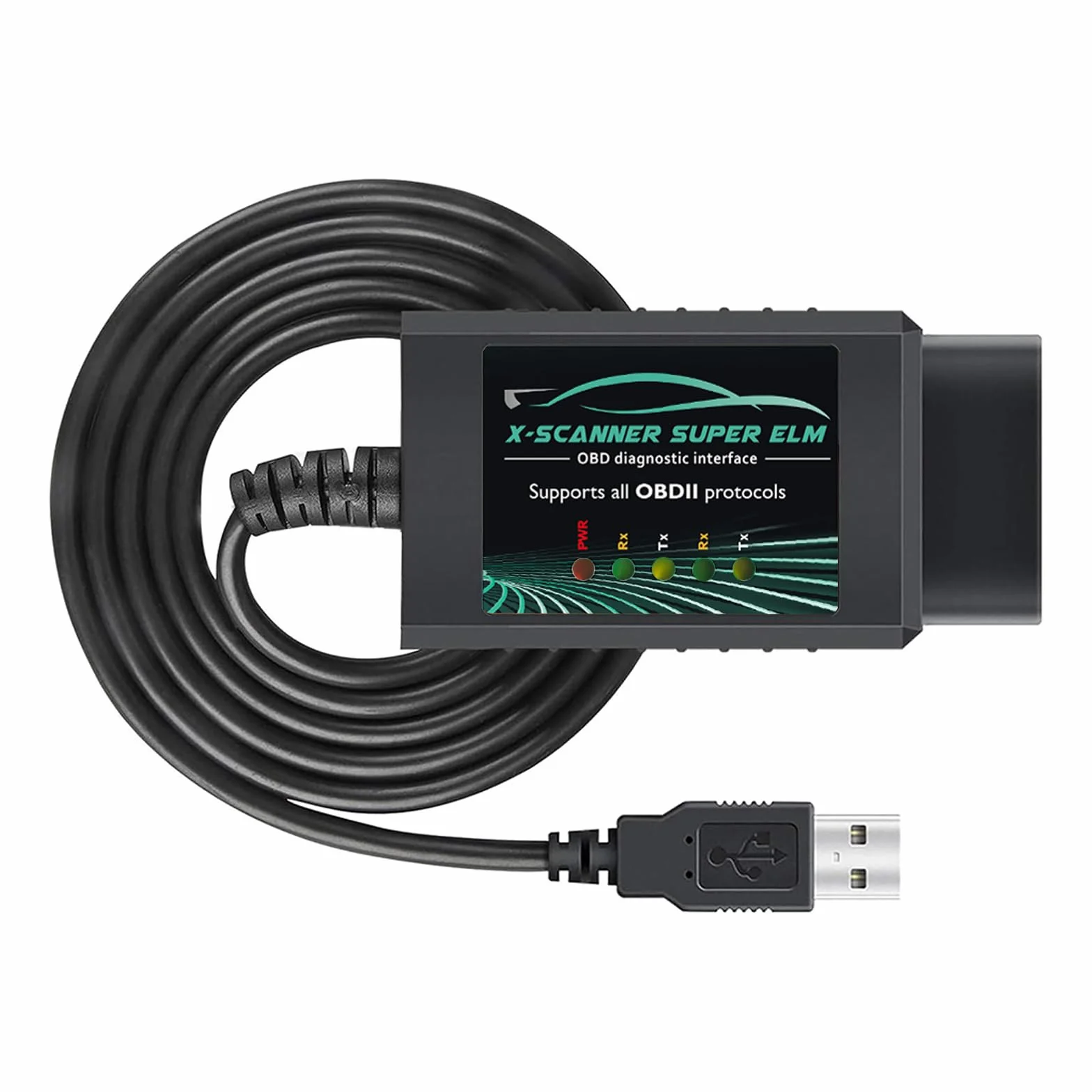 OBD2 Adapter USB ELM327 Skaner z FT232RL 18F25K80 V1.4 Oryginalnym Układem, Nadający się do Ducati Motocykl OBDII Narzędzia Diagnostyczne dla Ford Mazda Toyota Fiat, Działa z Systemem Windows