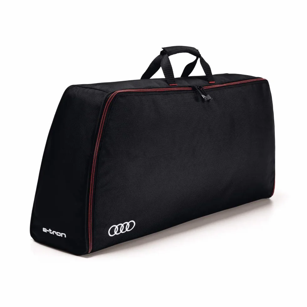 Audi 4KE071073 torba do przechowywania, torba do bagażnika, pierścienie, logo e-tron, czarna