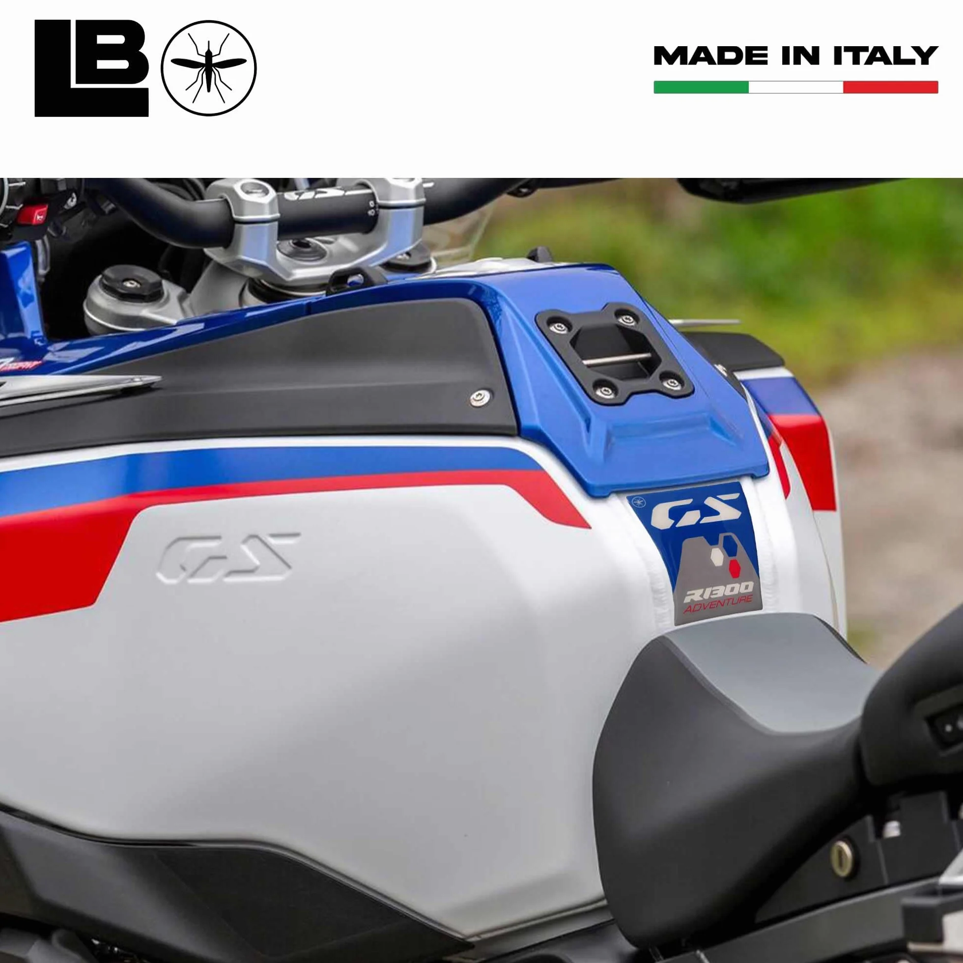 Naklejka żywiczna na zbiornik 3D BMW R 1300 GS Adventure niebieska ochrona dekoracja motocykla