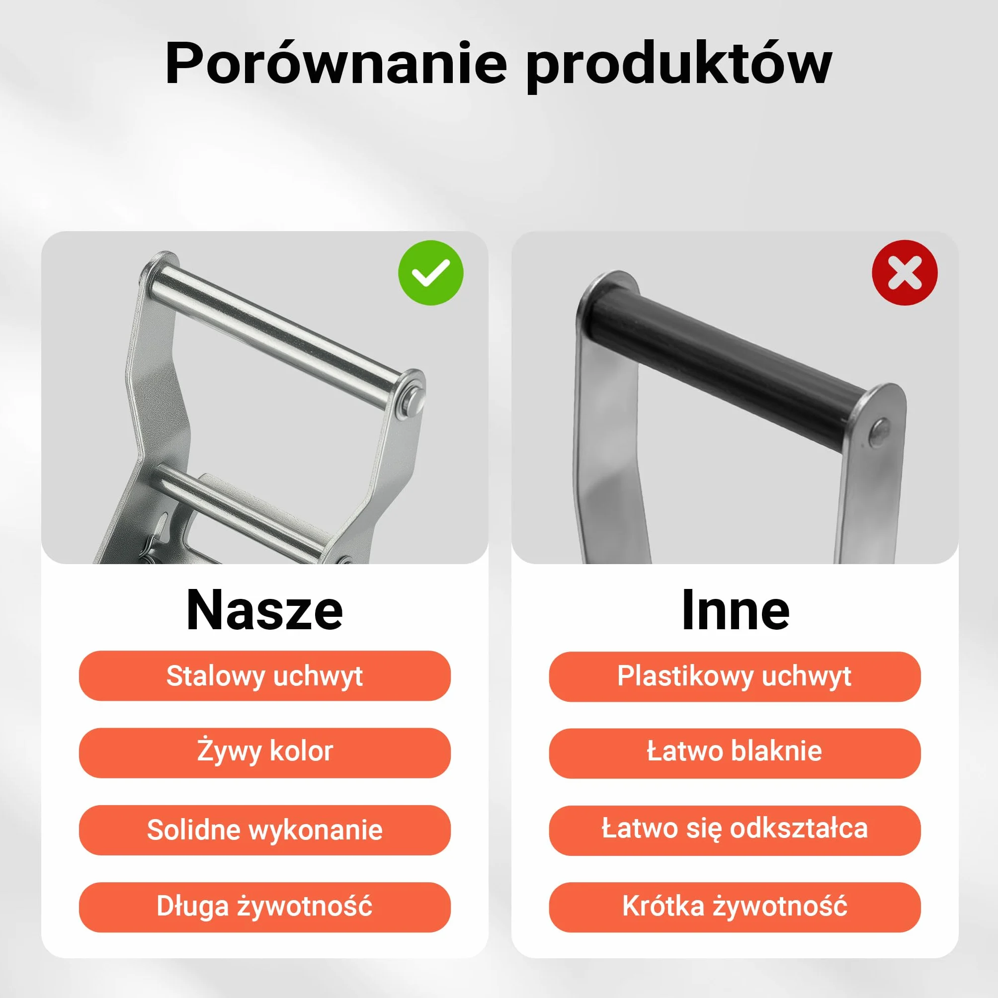 XPOtool Pasy transportowe z napinaczem 3000 daN zestaw 4 pasów o długości 6m i szerokości taśmy 35mm