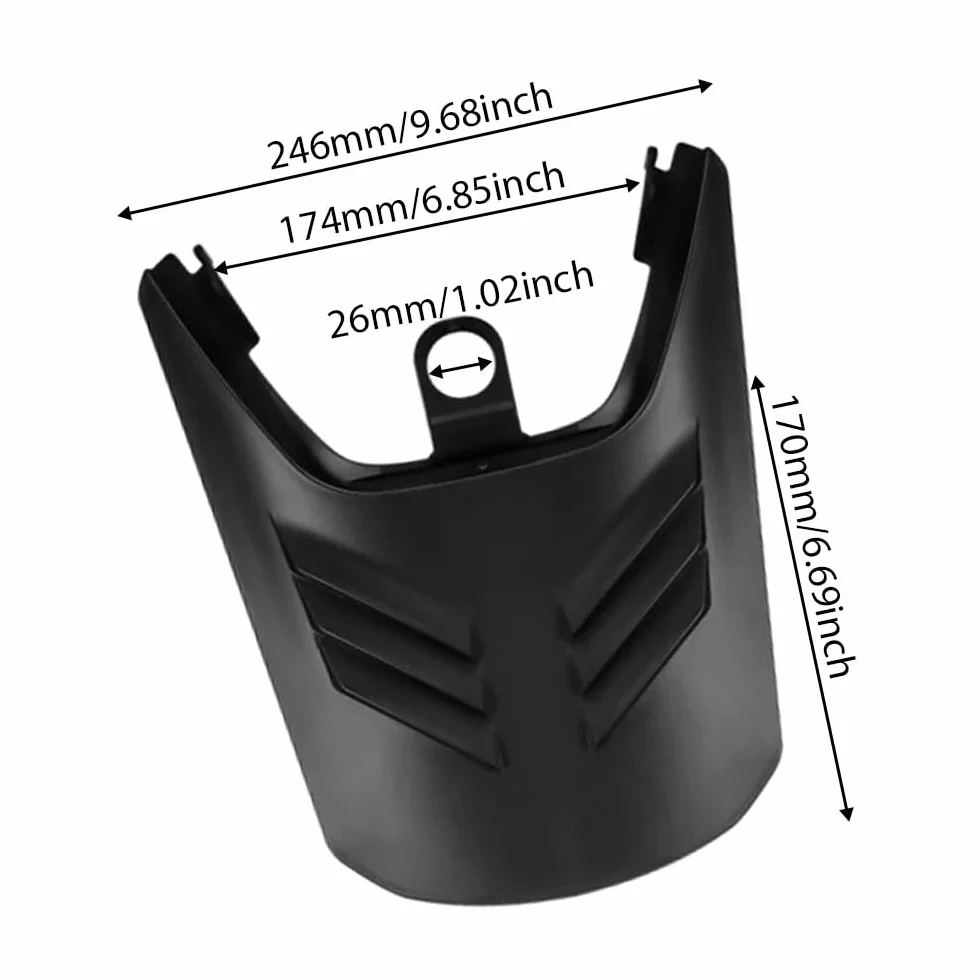 Baceyong Przedłużenie tylnego błotnika motocykla, przedłużenie błotnika, osłona przeciwbryzgowa, panel ochronny kompatybilny z Harley-Davidson Sportster S 1250 RH1250 RH 1250 2021-2023