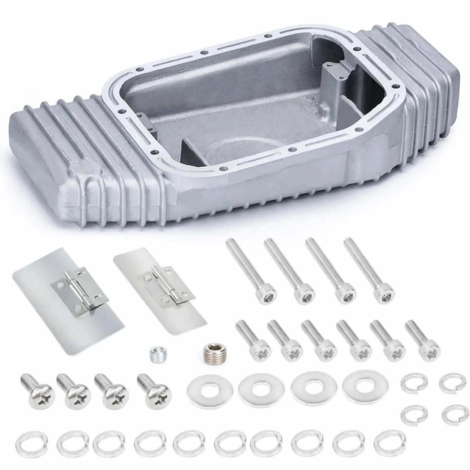 ‌Miska olejowa silnika‌ Aluminiowa miska olejowa z przegrodami do modeli 89-02, pasująca do Nissana SR20, SR20DET, S13, S14, S15, Silvii 240SX, 180SX JR-OP49