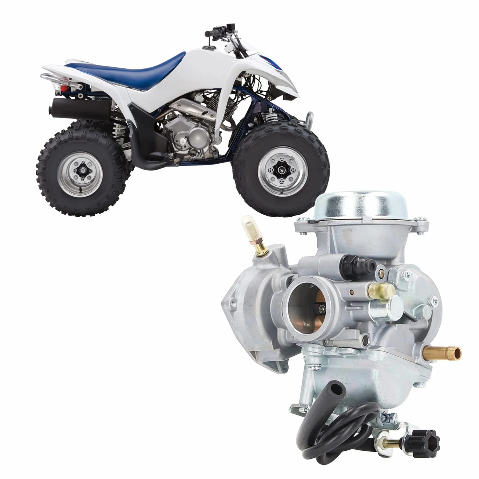 Qiilu Gaźnik ATV 13200 05 G01 dla Ozark 250 LTF250 ATV 2002-2010 dla LTZ250 2004-2009 Stabilna wydajność ATV Carb Wymiana Kitb