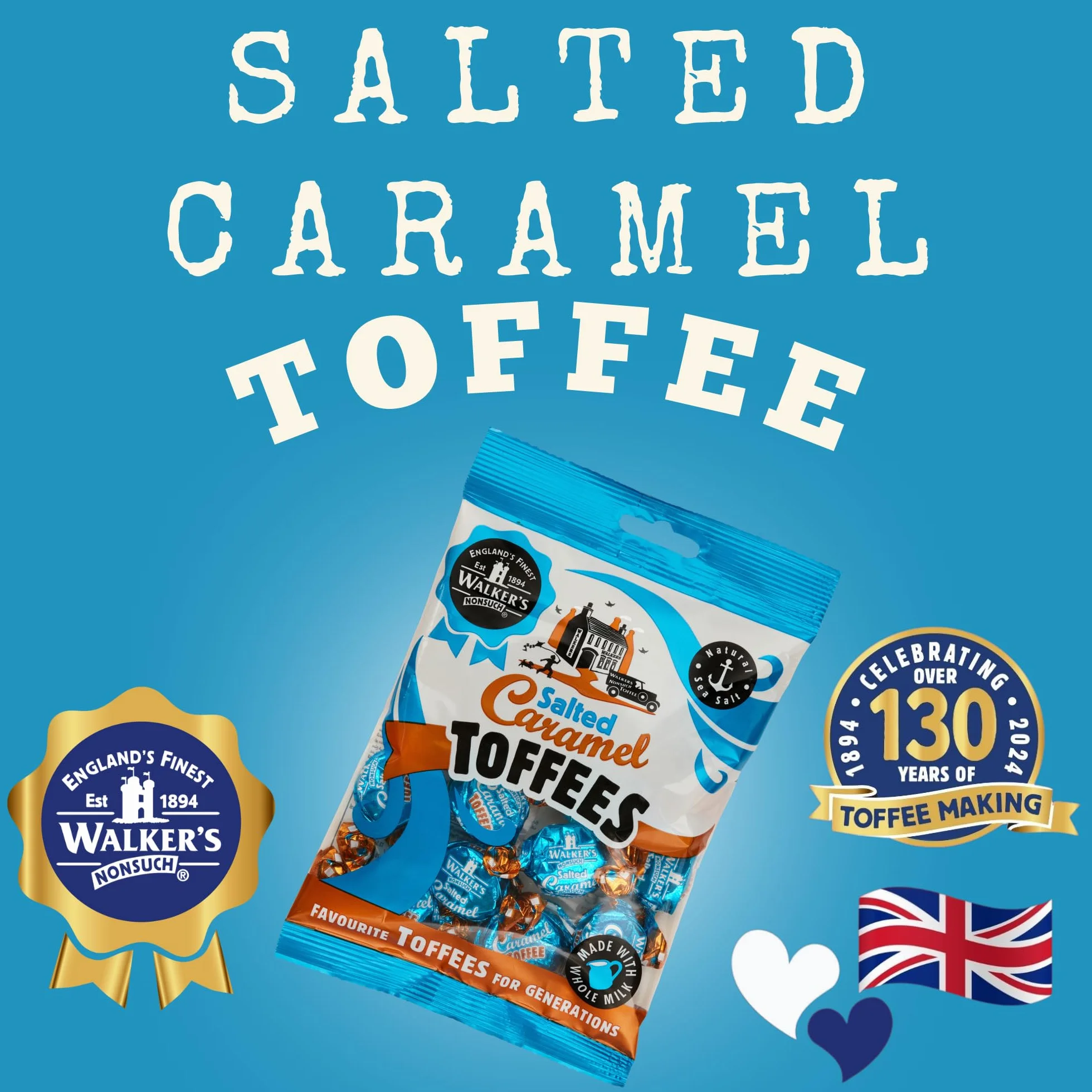 Walkers Salted Caramel Toffees 150 g